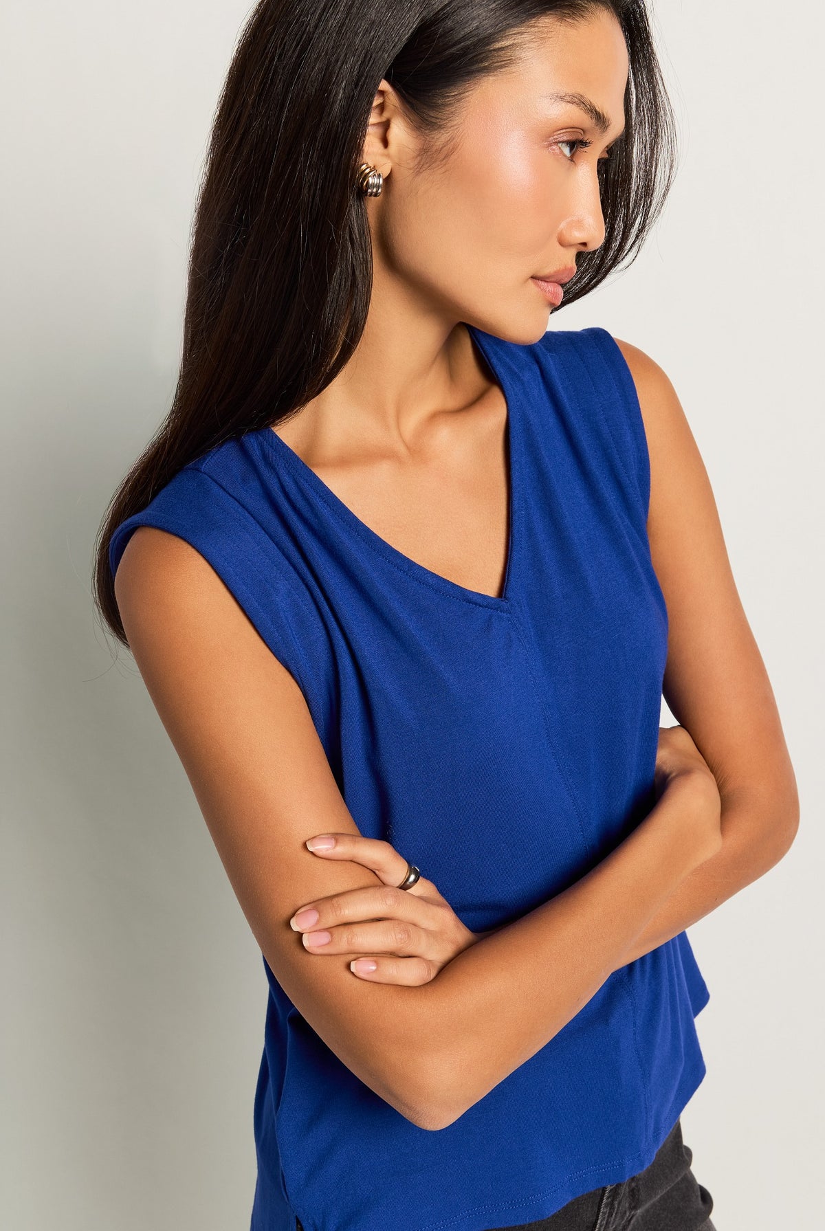 Royal $|& SEAS Libre V-Neck Tank - SOF Full Front