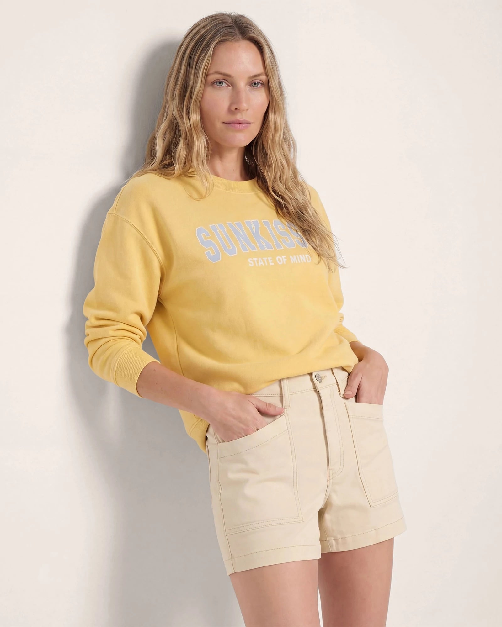 Golden $|& SEAS Blossom Sweatshirt "SUNKISSED" - SOF Front