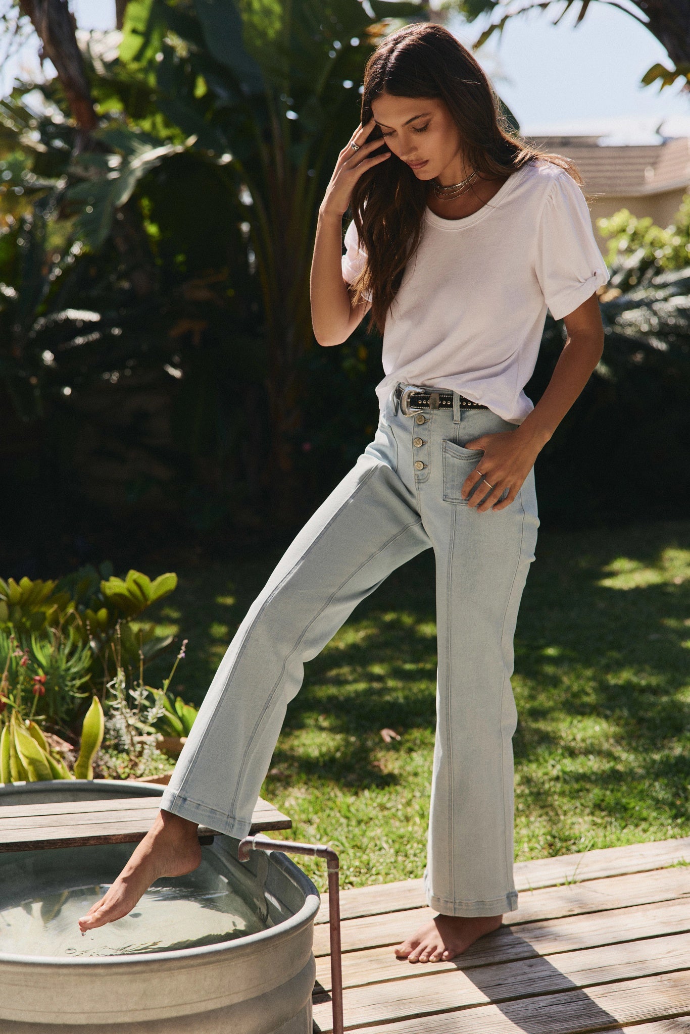 Clear Sky $|& SEAS West Bootcut Jean - SOF Side