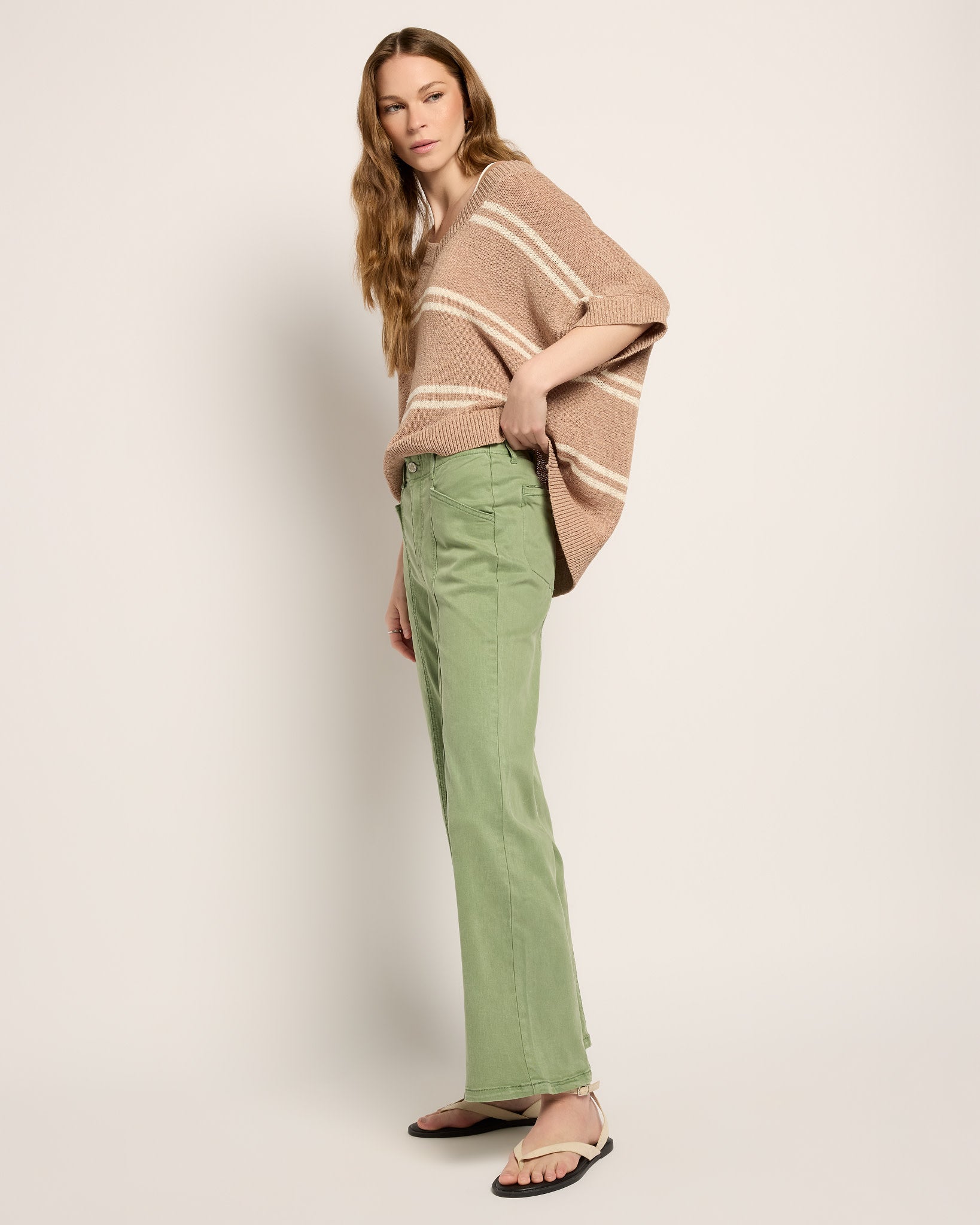 Kalamata $|& SEAS Muse Wide Leg Pant - VOF Front