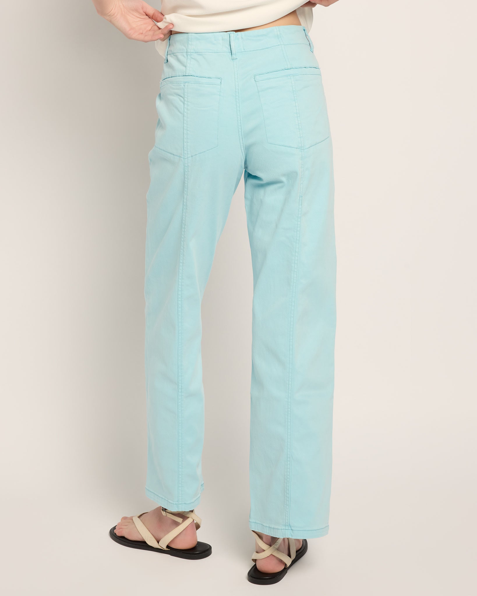 Pool Blue $|& SEAS Muse Wide Leg Pant - SOF Back