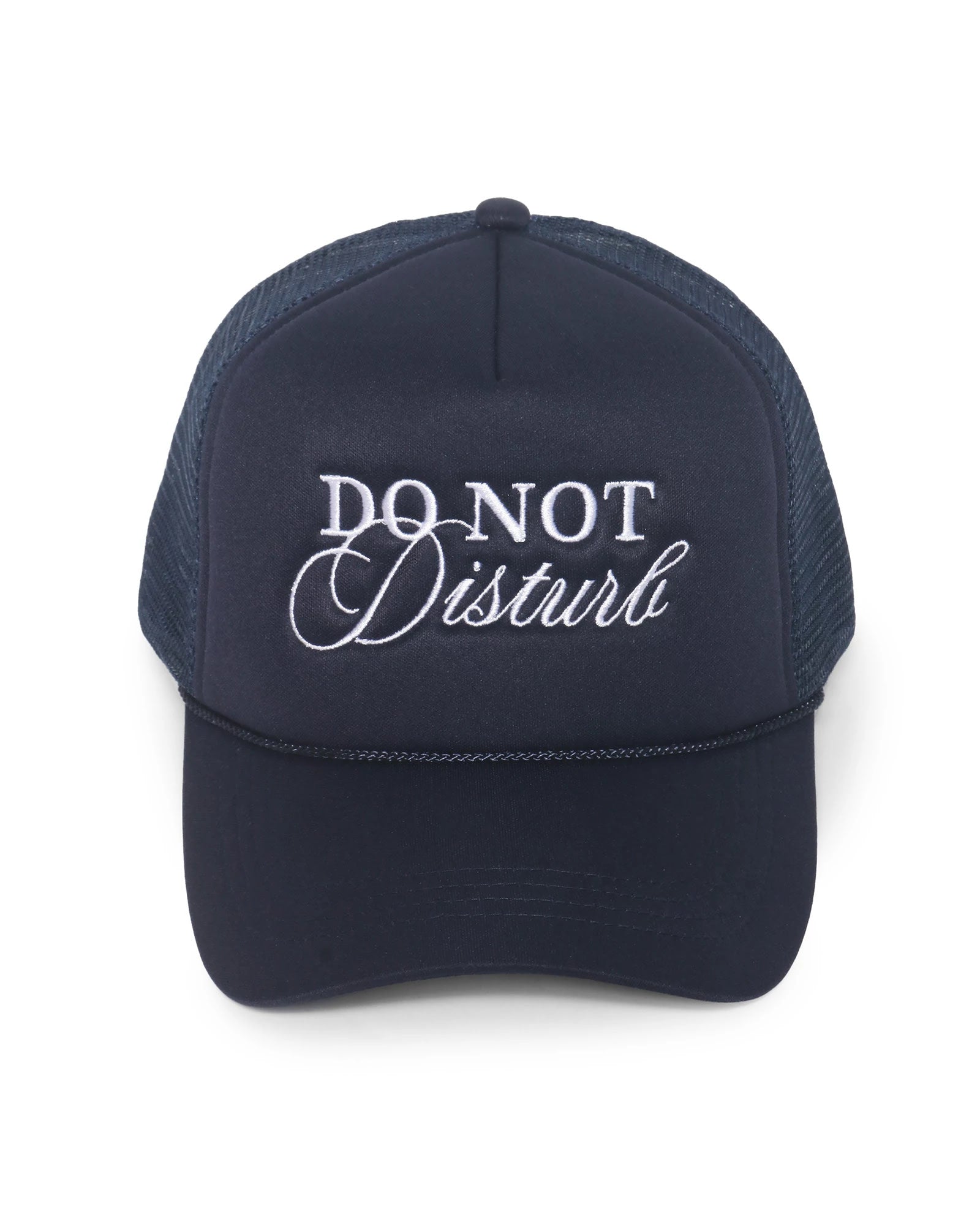 Navy $|& David & Young Do Not Disturb Mesh Back Cap - VOF Detail