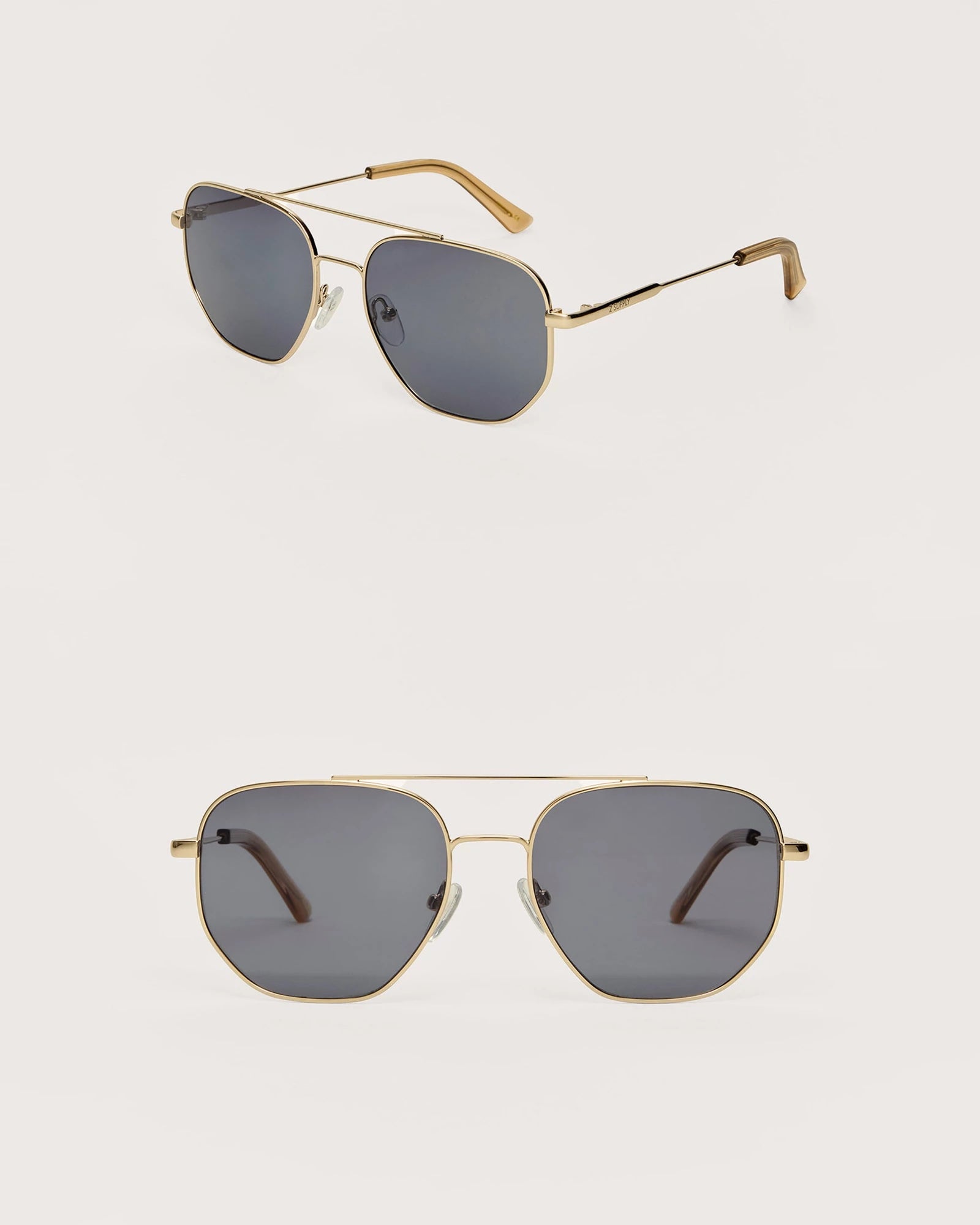 Gold/Grey $|& Z Supply Highway Polarized Sunglasses - VOF Detail