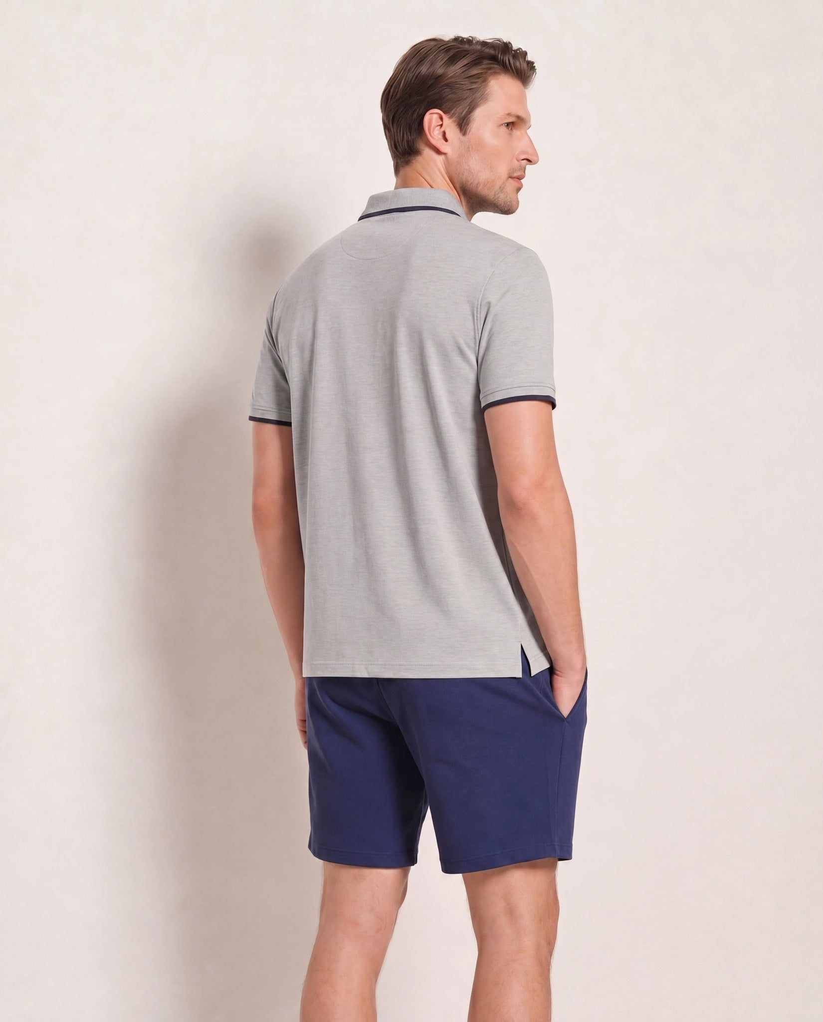 Tactical White Spacedye $|& SDOS Active Polo - SOF Back