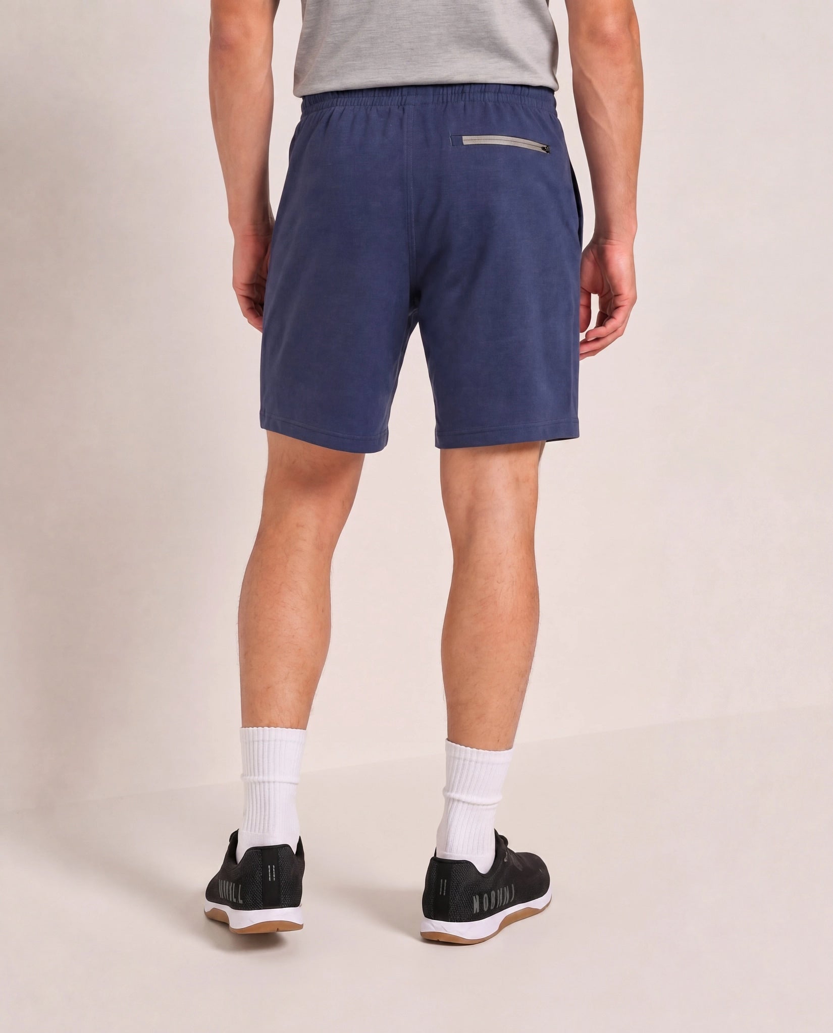 Pulse Navy $|& SDOS Short Zip Back Pocket - Stretch Knit - SOF Back