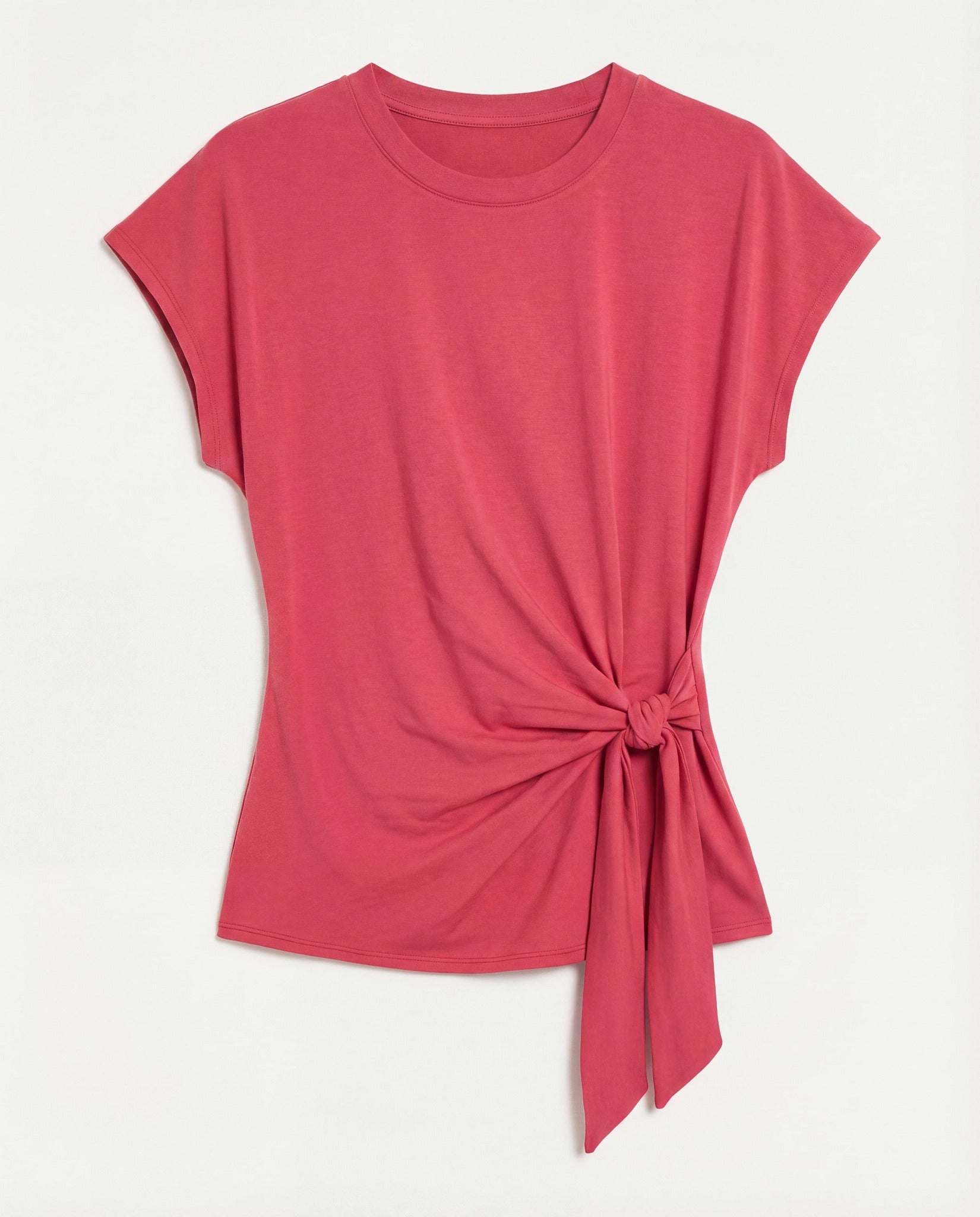 Soft Rose $|& SEAS Tidal Tied Waist Tee - Hanger Detail