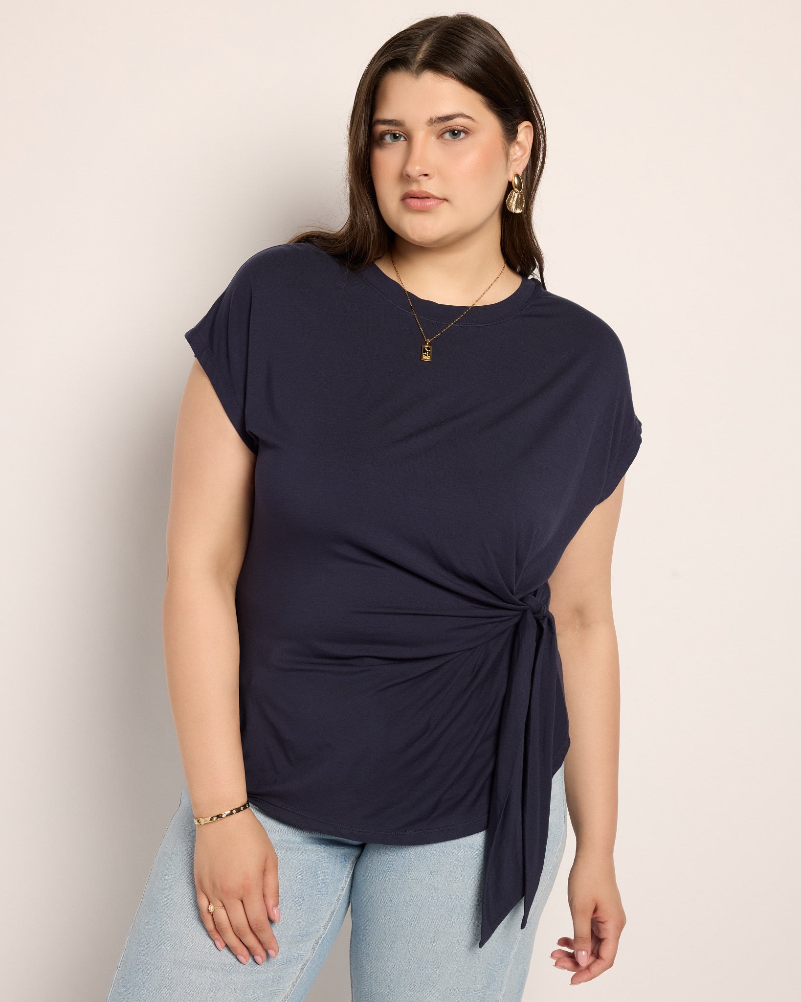 Mariner Midnight $|& SEAS Tidal Tied Waist Tee - SOF Front