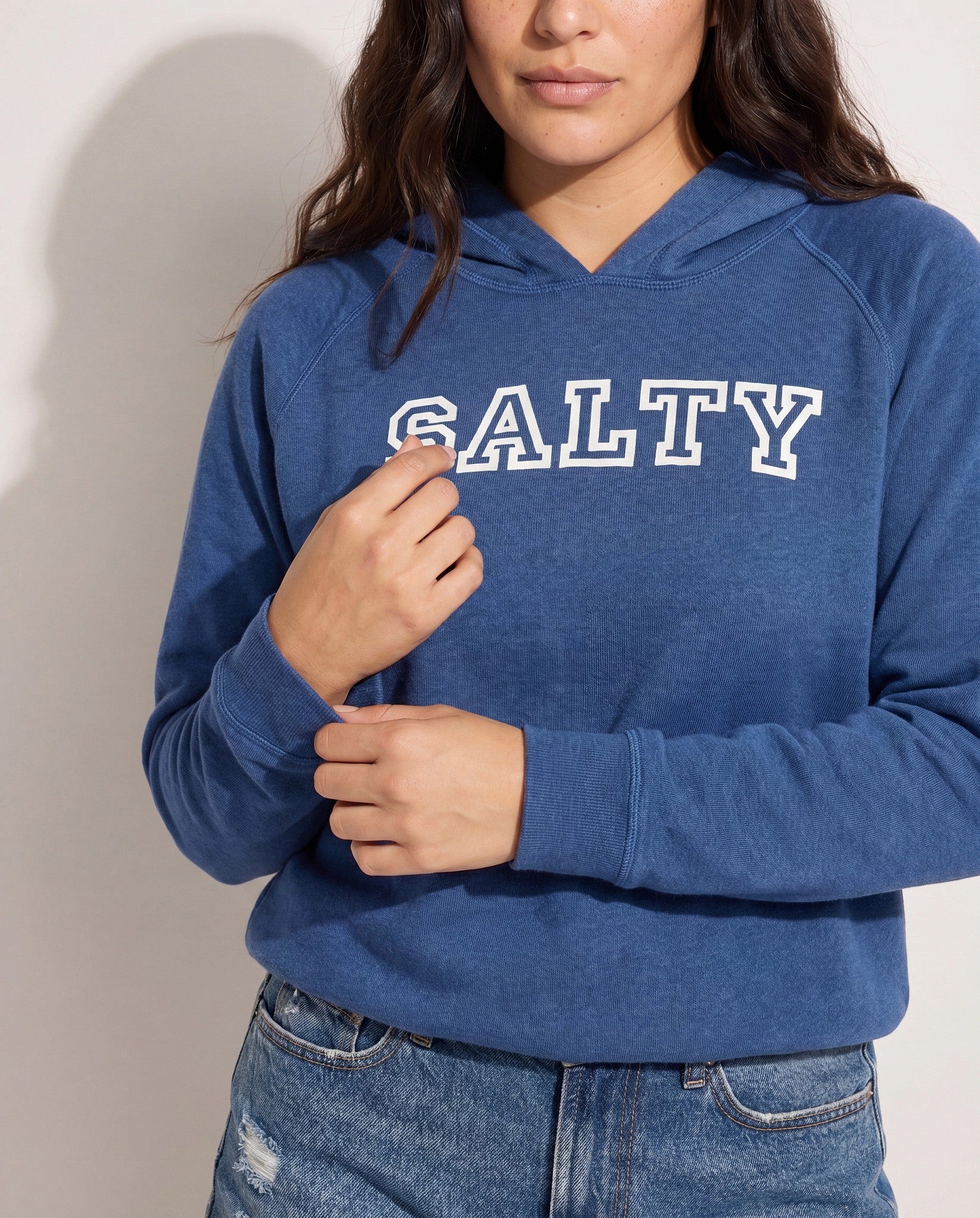 Navy $|& SEAS Salty Graphic Hoodie - SOF Full Front