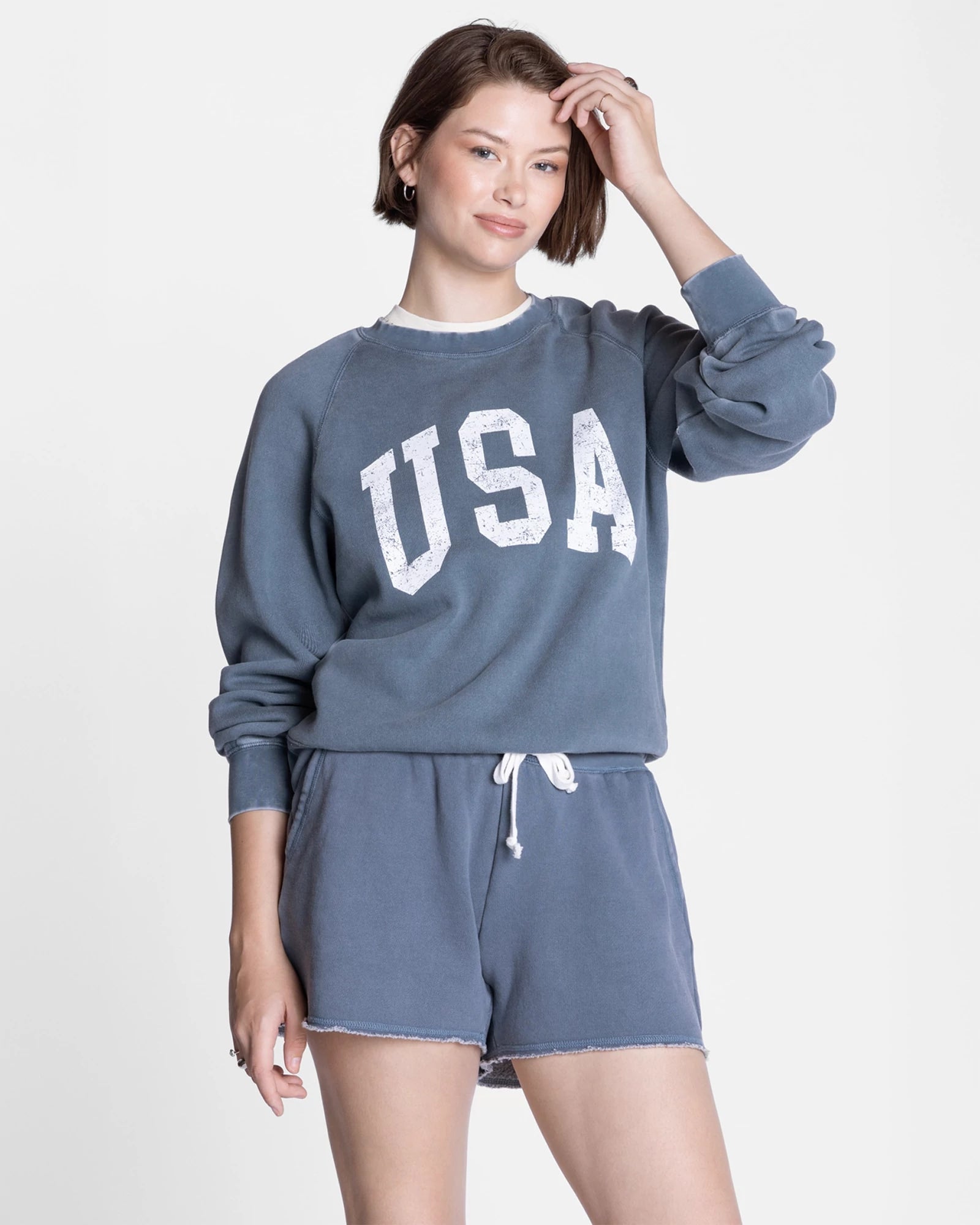Navy $|& Thread & Supply Jordan Top-USA - VOF Detail