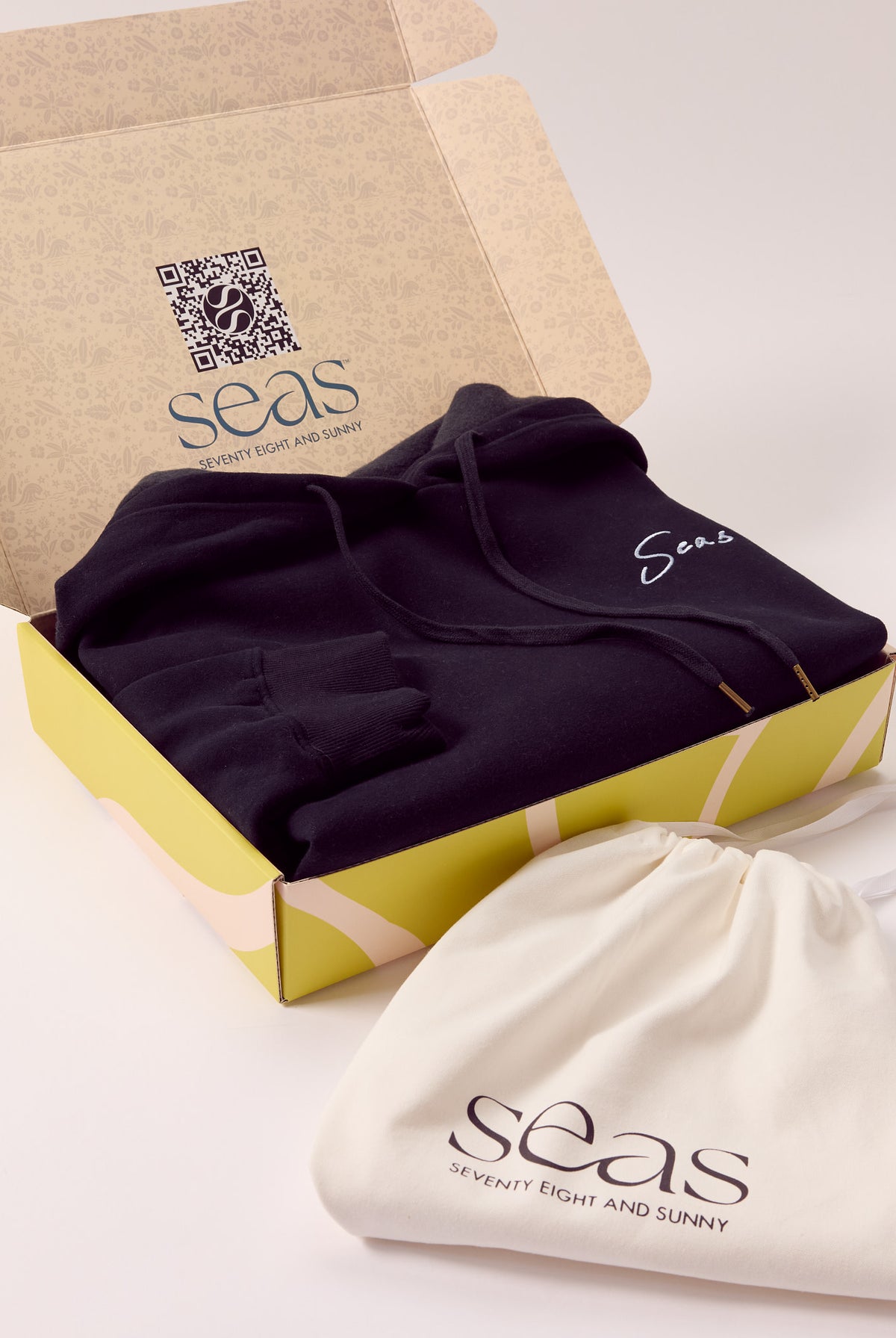 Midnight $|& SEAS Ryder "Tide Tripper" Graphic Hoodie - Hanger Front