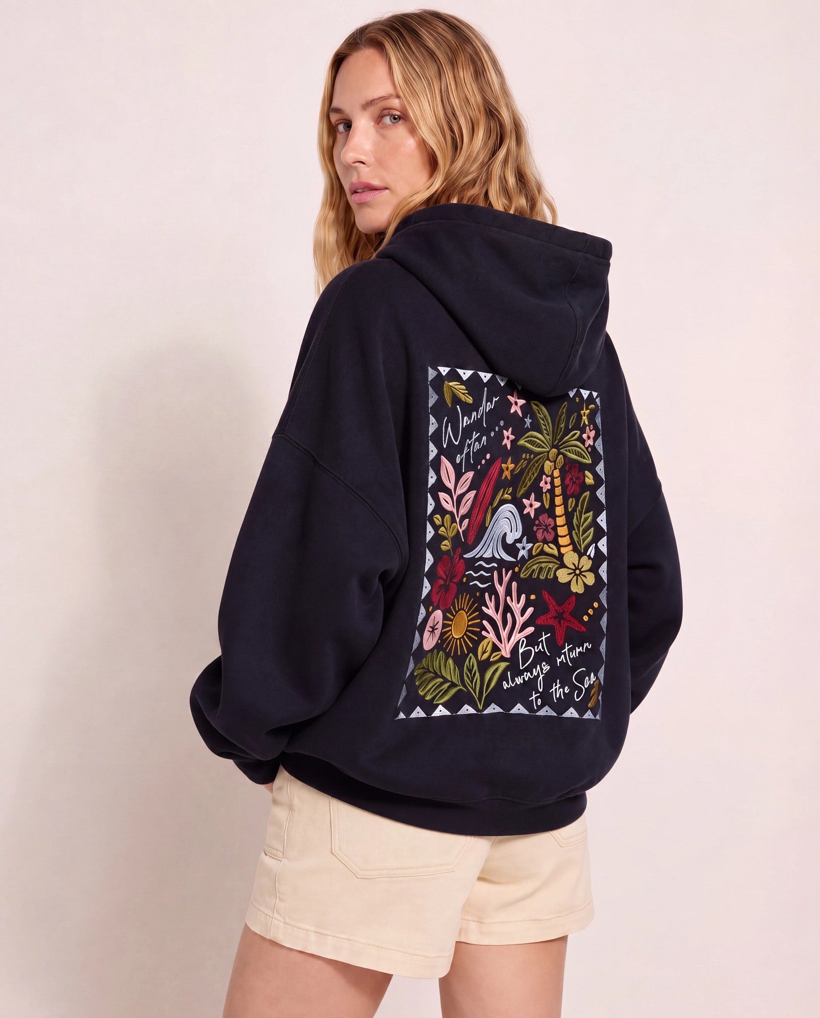 Midnight $|& SEAS Ryder "Tide Tripper" Graphic Hoodie - SOF Side