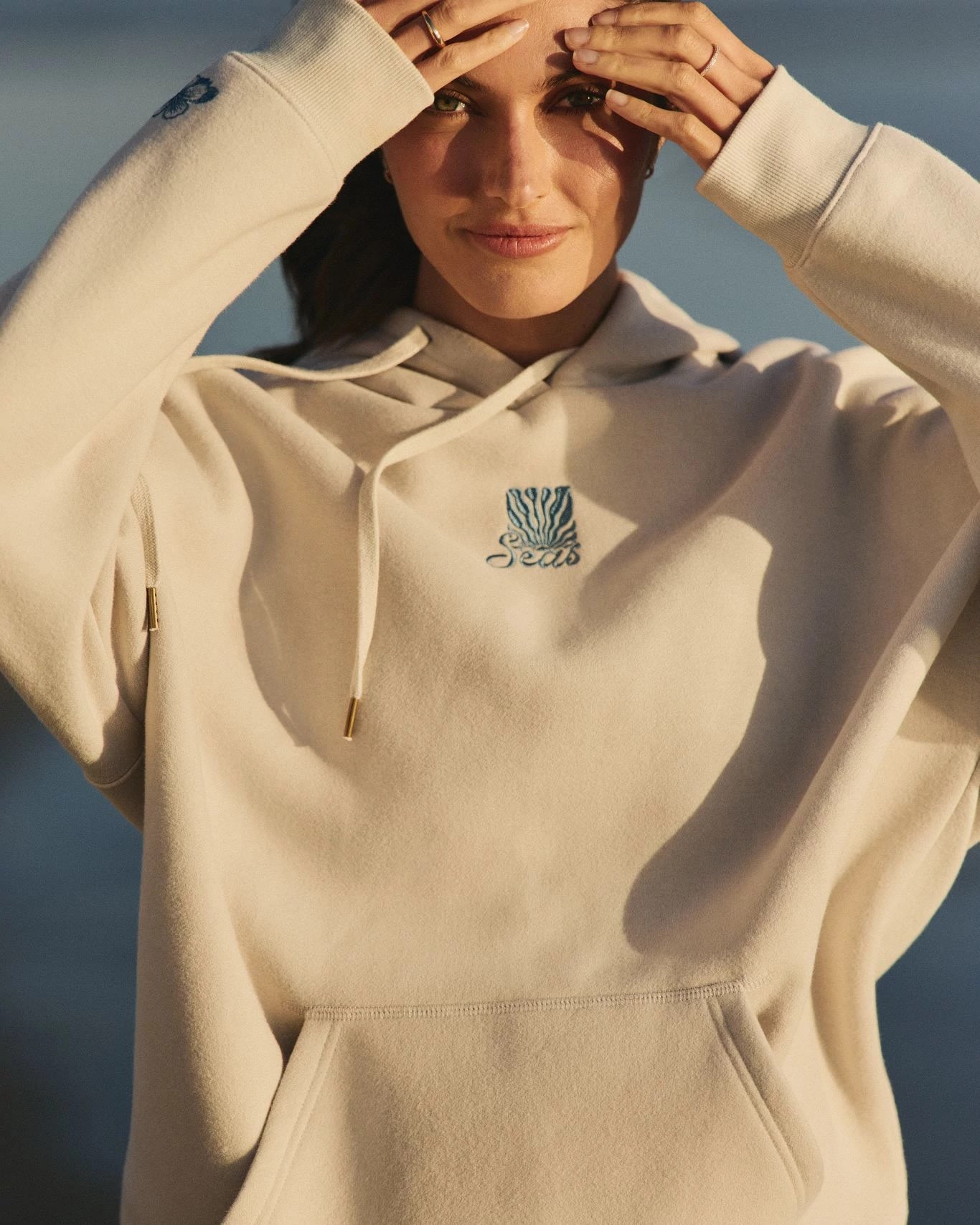 Cream $|& SEAS Ryder "Sun Chaser" Graphic Hoodie - SOF Side