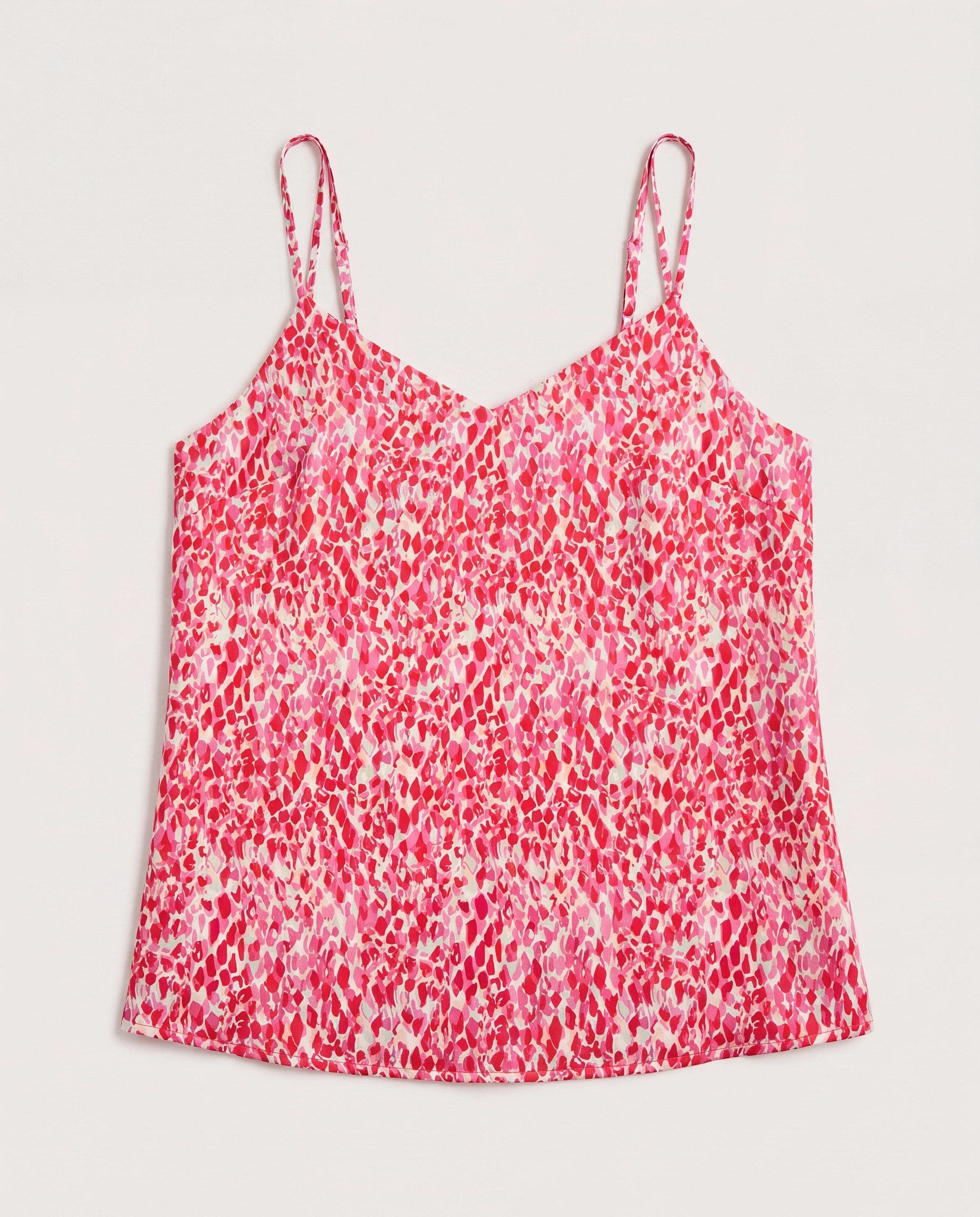 Mixed Berry $|& Skies Are Blue Double Strap Printed Cami - Hanger Detail