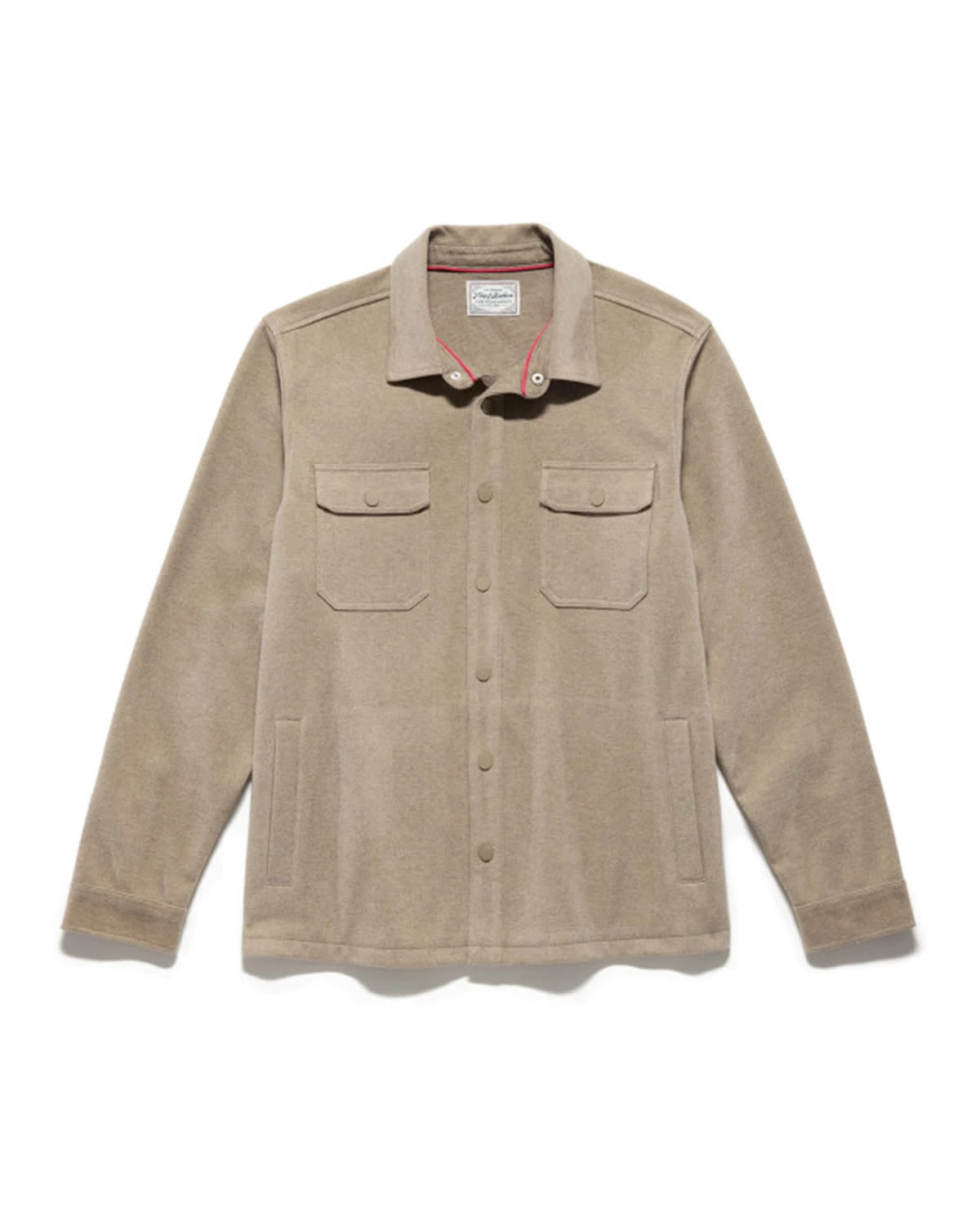 Oatmeal $|& Flag & Anthem Hamlin Stretch Twill Shirt Jacket - Hanger Back
