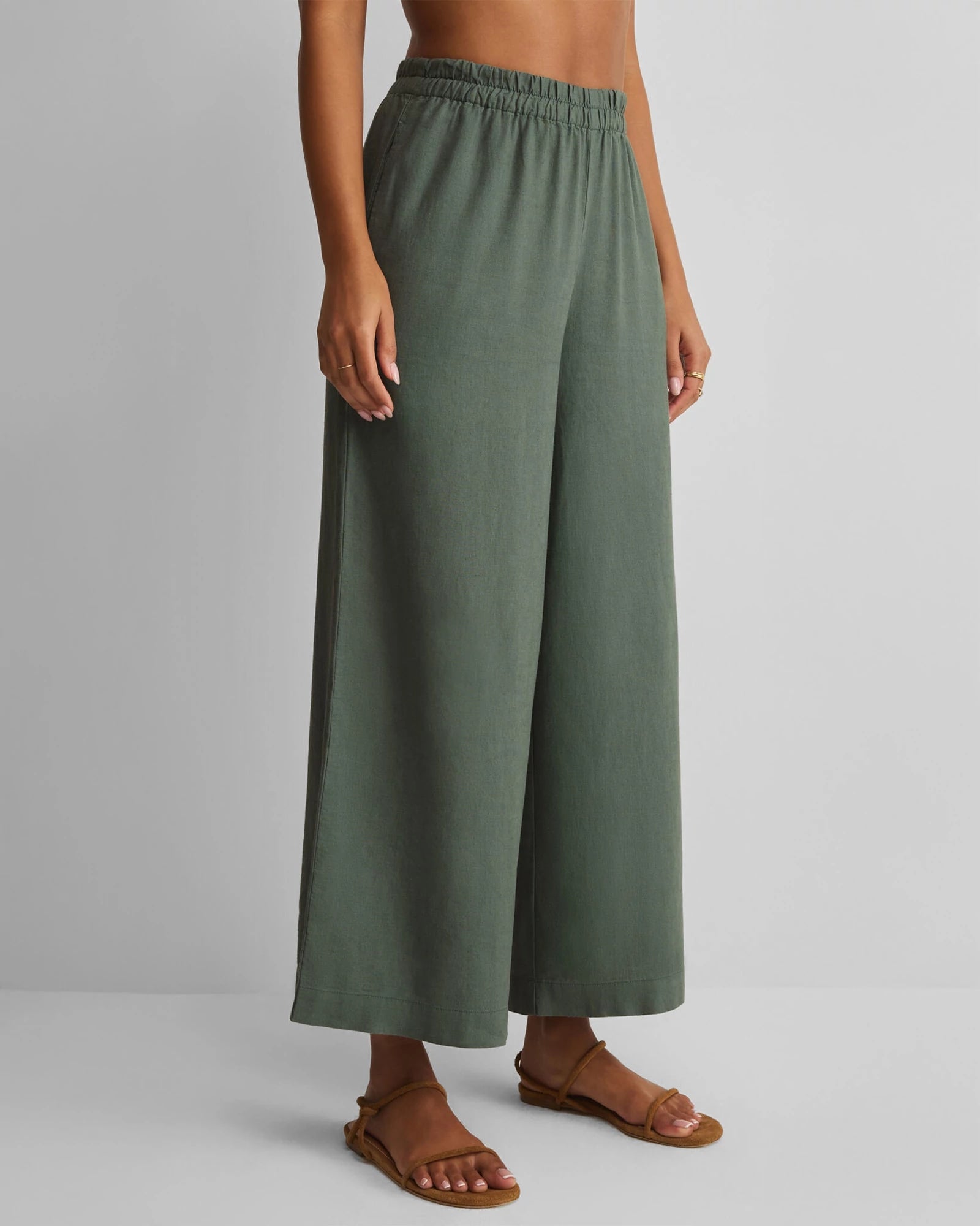 Everglade $|& Z Supply Scout Linen Pant - Hanger Front