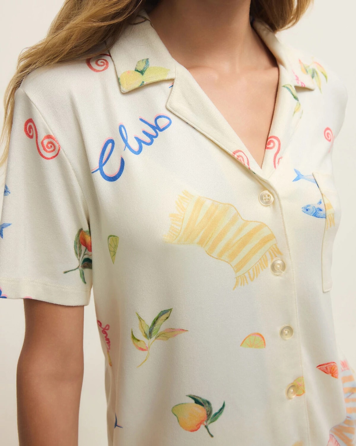 Vanilla Ice $|& Z Supply Beach Days PJ Top - Hanger Back