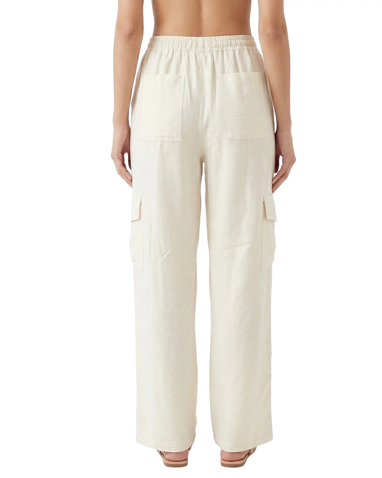 Sand $|& Salty Weekend Drawstring Waist Cargo Pant - Hanger Side