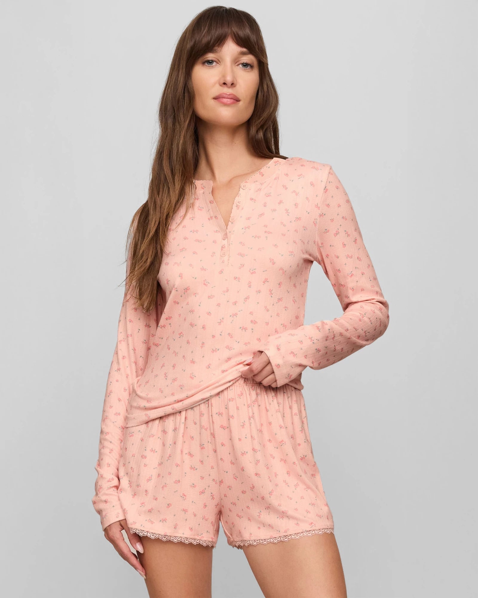 Rosewater $|& Z Supply Better Off Ditsy Long Sleeve Top - VOF Detail