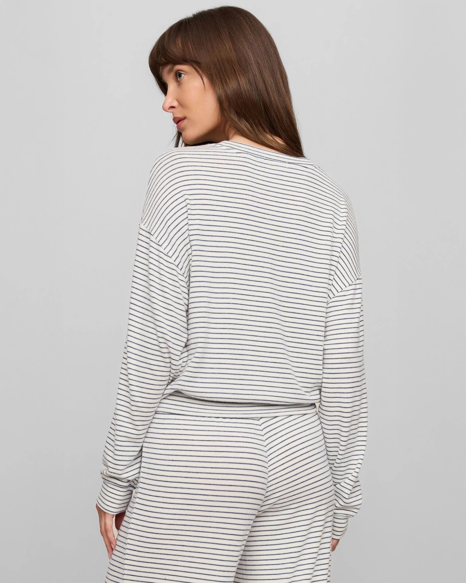 Eclipse $|& Z Supply Classic Stripes Long Sleeve Top - Hanger Side
