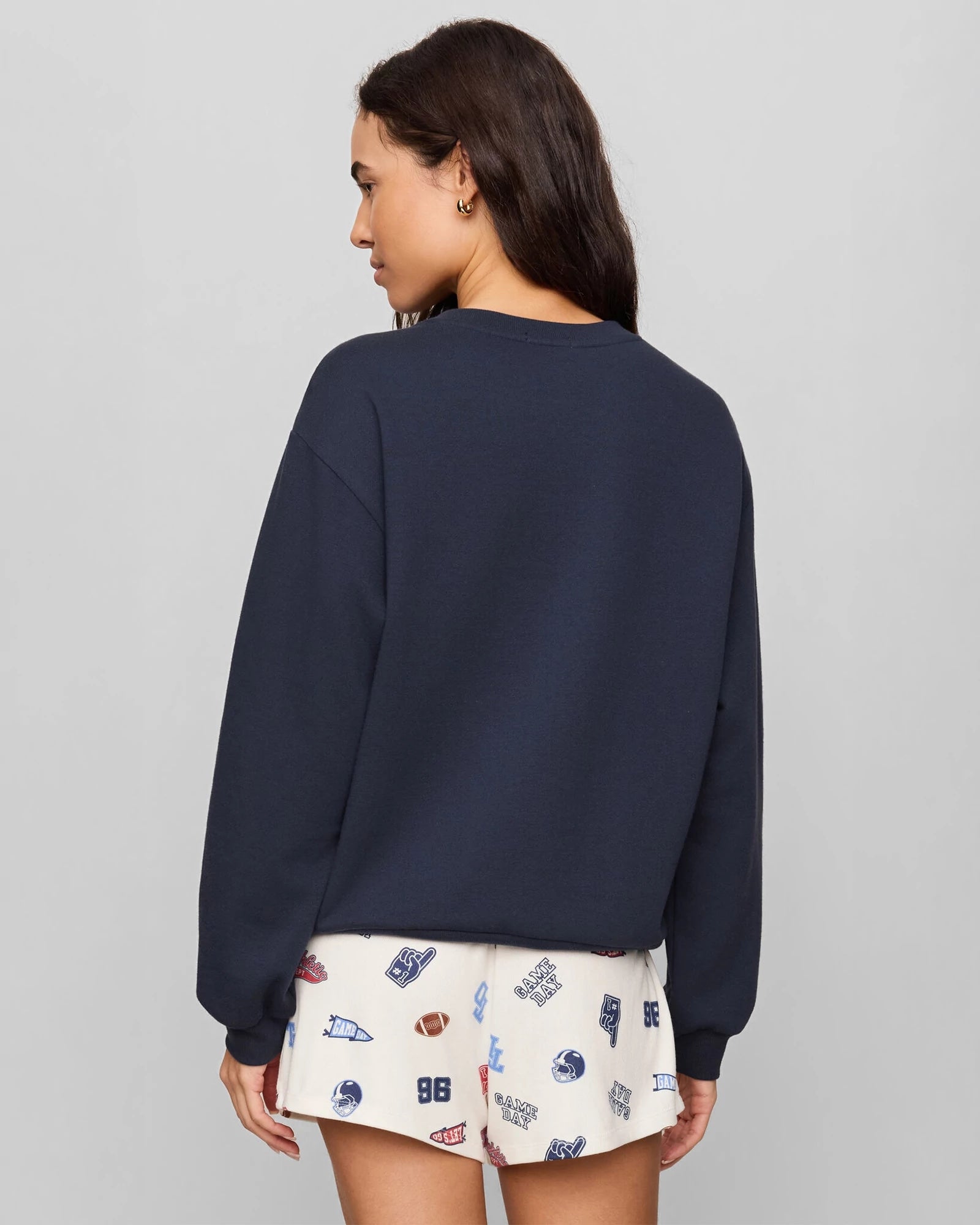 Eclipse $|& Z Supply Boyfriend Patch Sweatshirt - Hanger Side