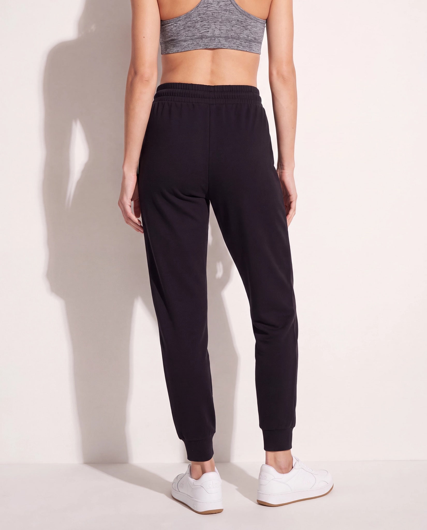 Black $|& Interval Replay Graphic Jogger - SOF Back