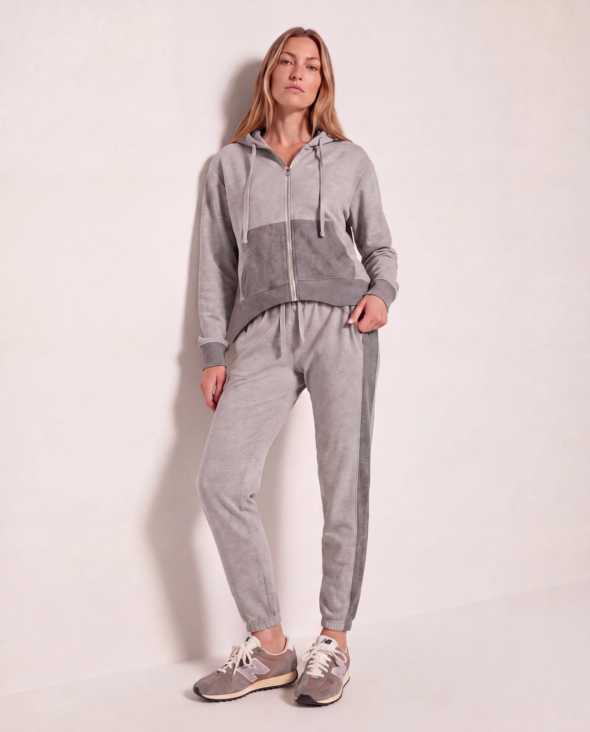Heather Grey $|& Interval Presto Sweatpant - SOF Full Front