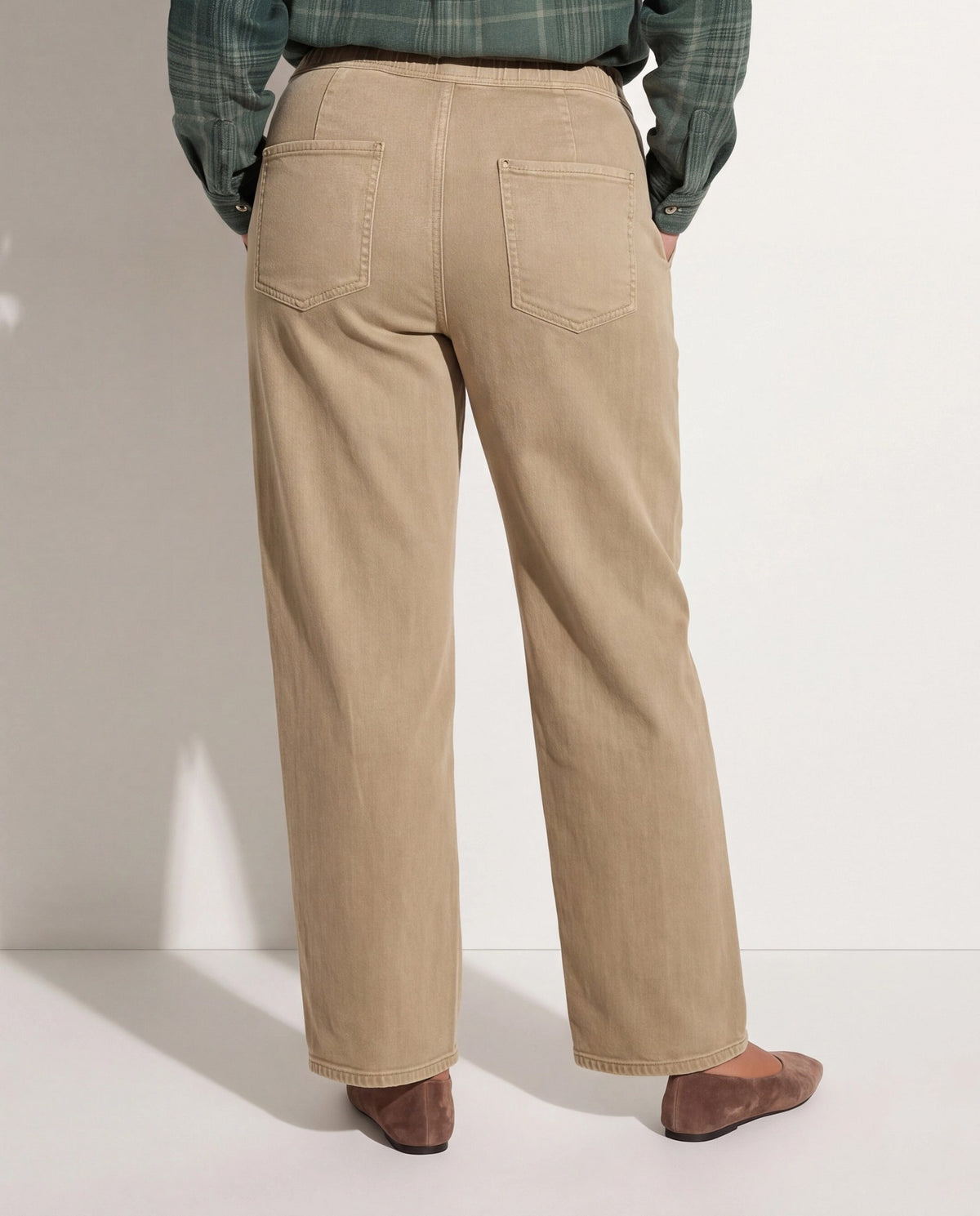 Pebble $|& SEAS Ellie Drawstring Straight Leg Pant - SOF Back