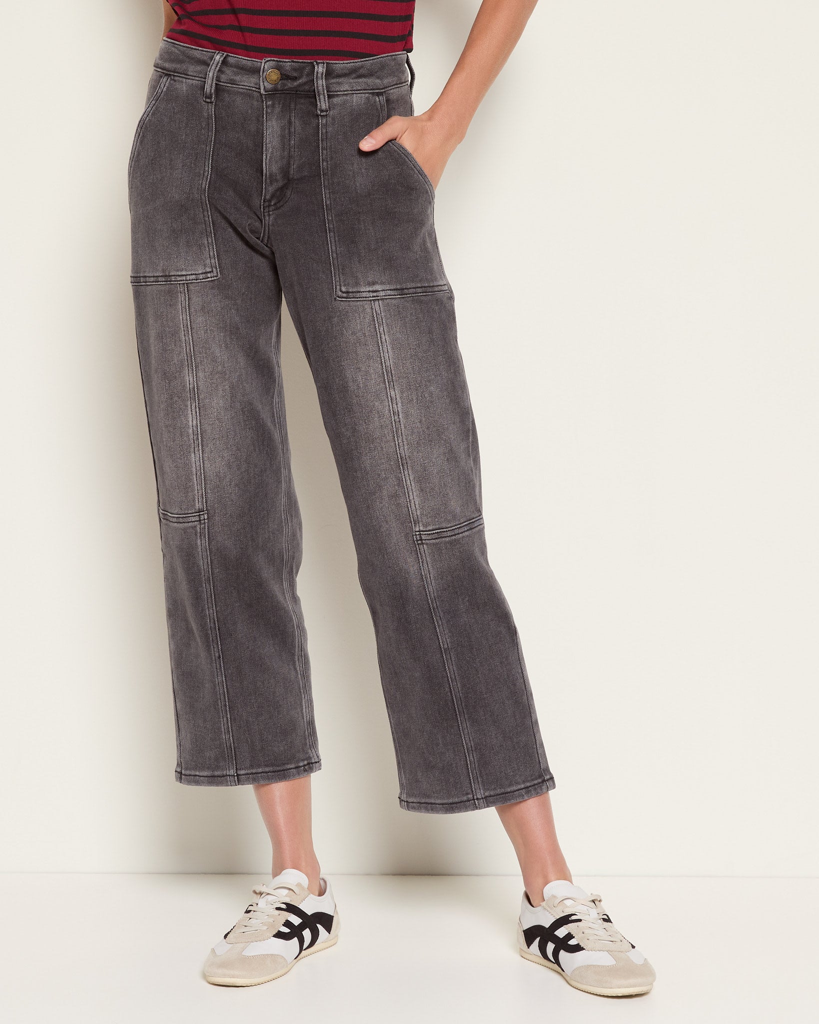 Dark Shore $|& Herizon Beaudry Patch Pocket Ankle Jean - SOF Front