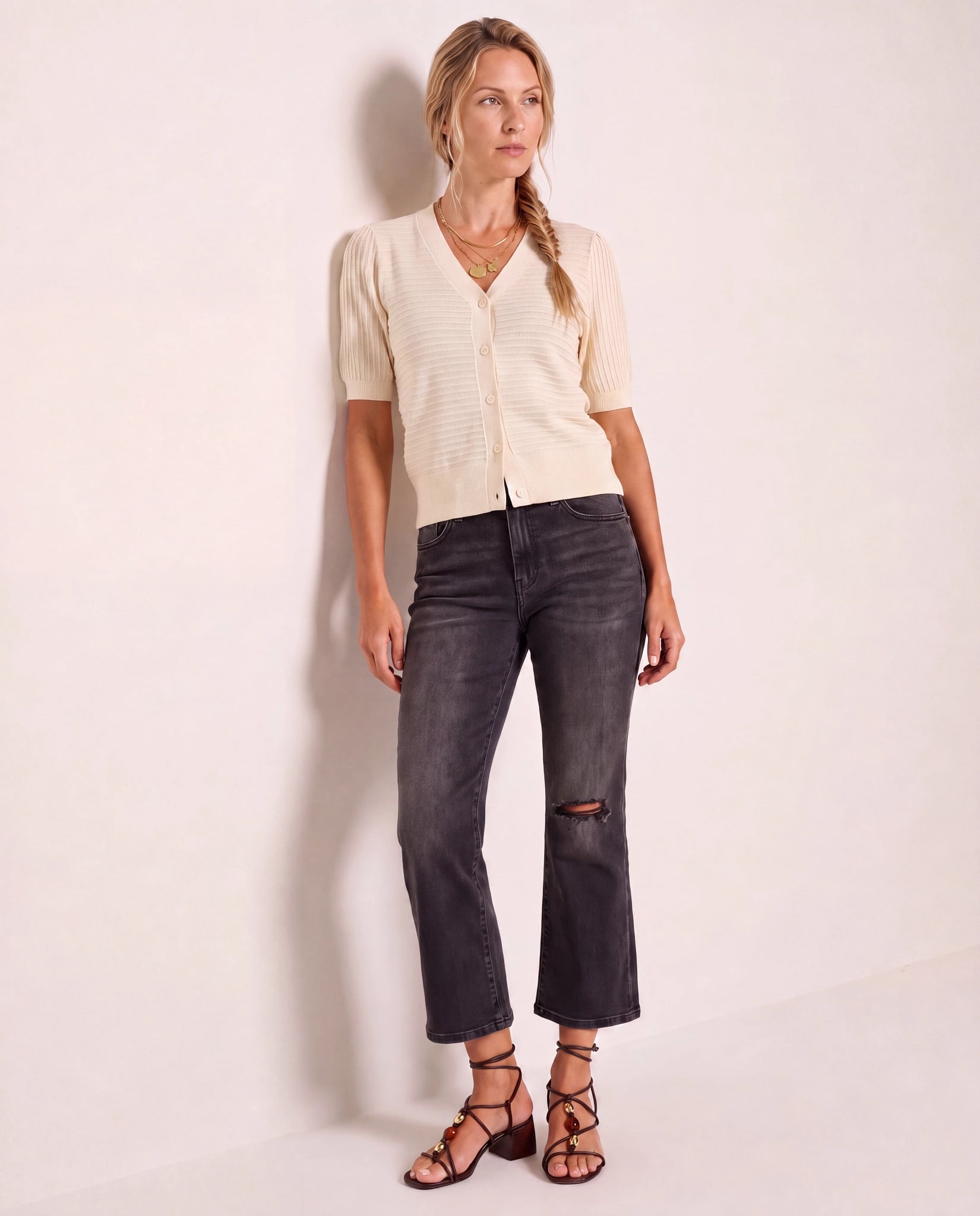 Dark Shore $|& SEAS Gigi High Rise Boyfriend Ankle Jean - UGC On Fig