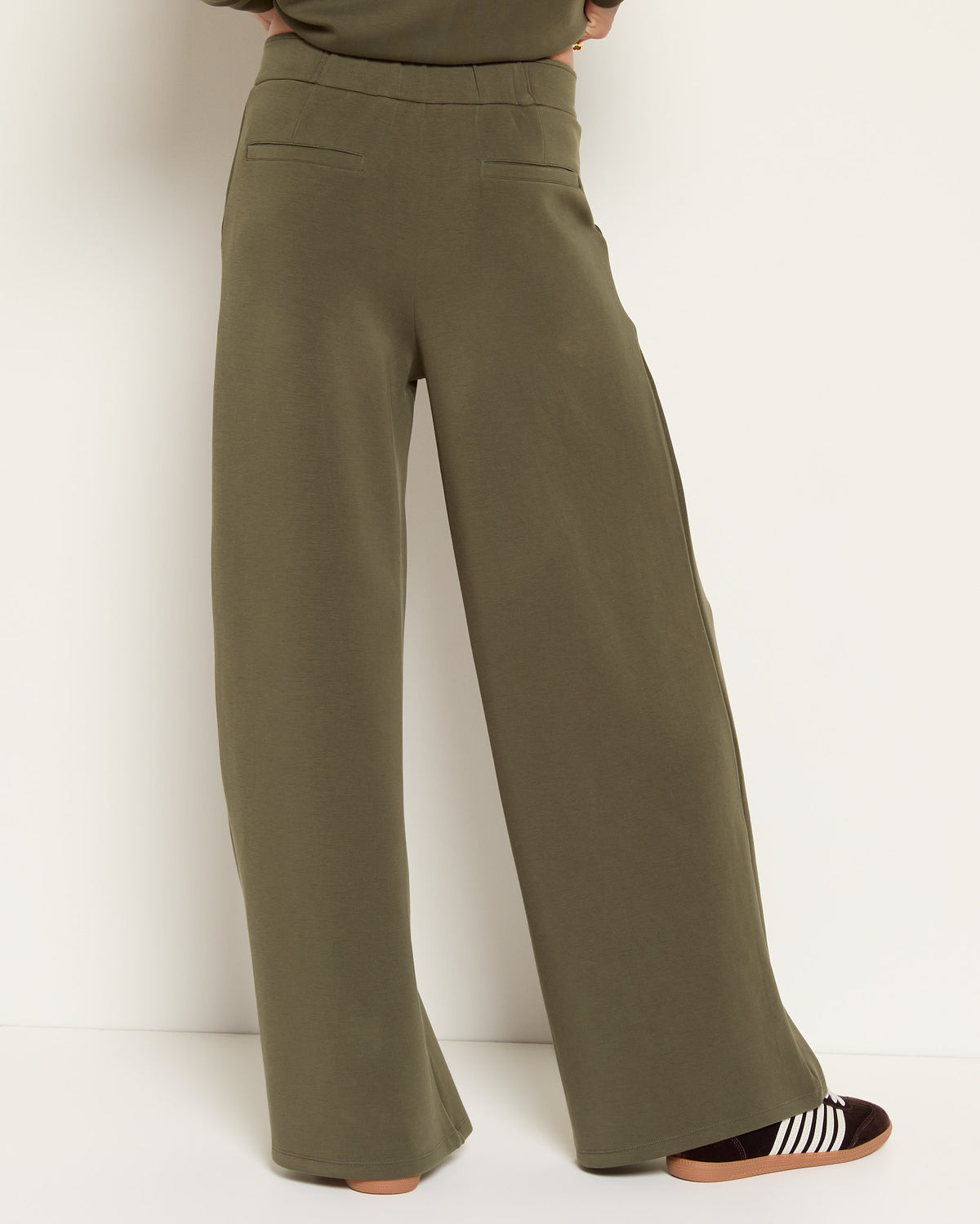 Evergreen $|& SEAS Jenni High Rise Pleat Front Trouser - SOF Back