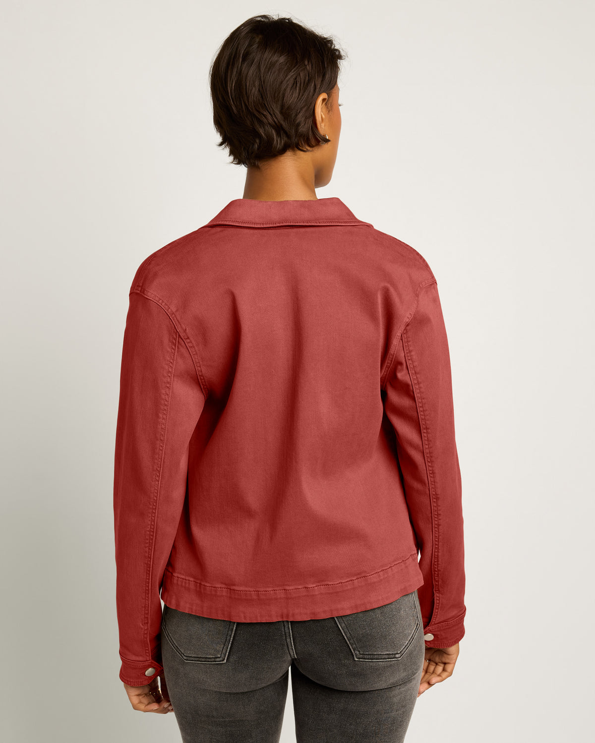 Bordeaux $|& SEAS Potrero Twill Jacket - SOF Back