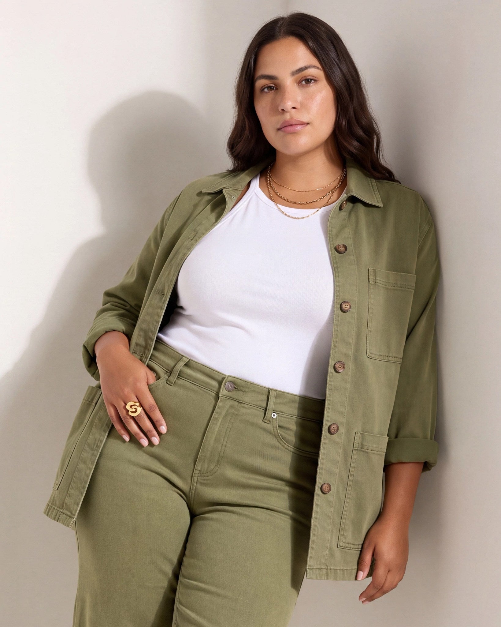 Olive Branch $|& SEAS Charlotte Utility Jacket - SOF Front