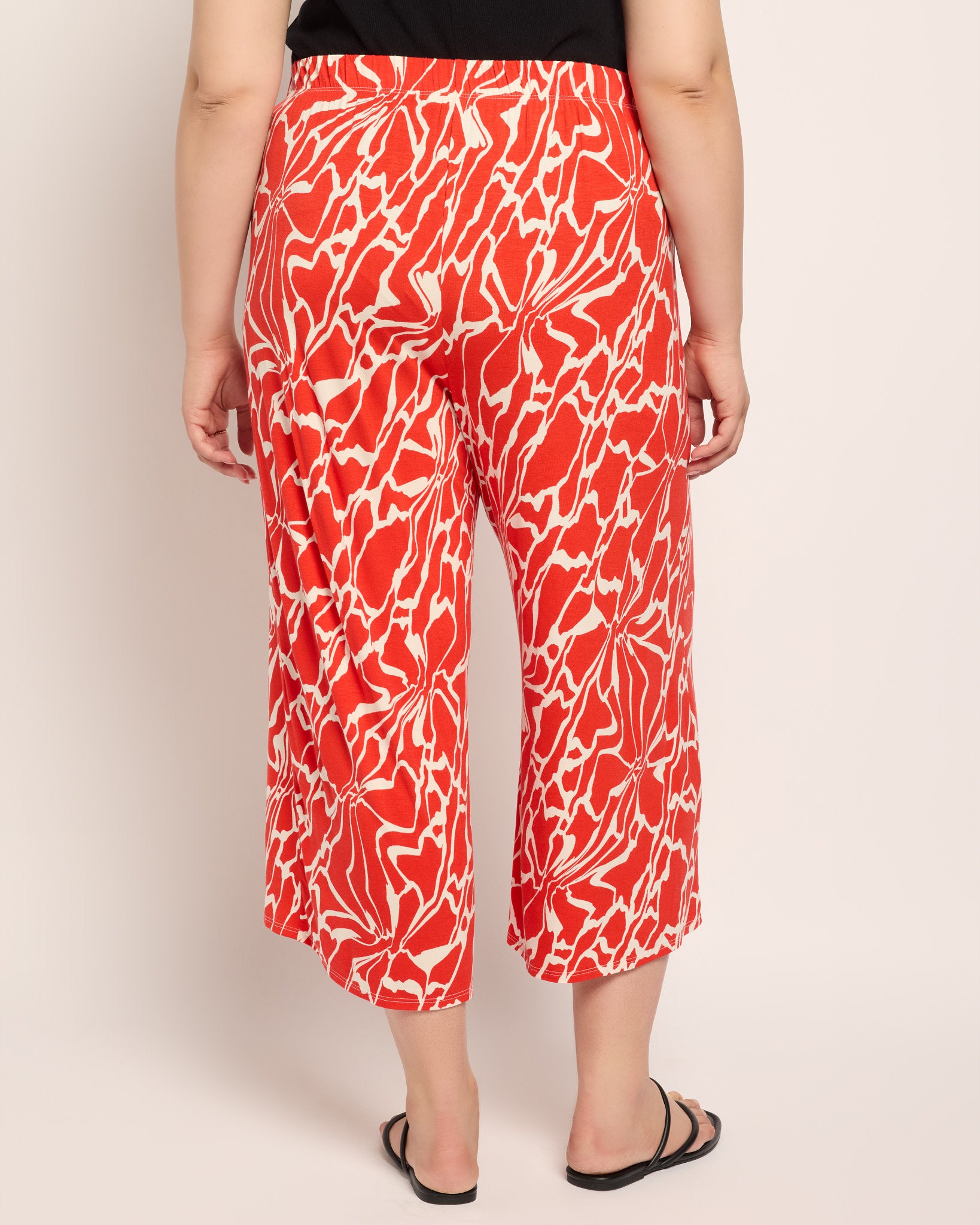 Spicy Org/Nat $|& Loveappella Wide Leg Crop Pant - SOF Back