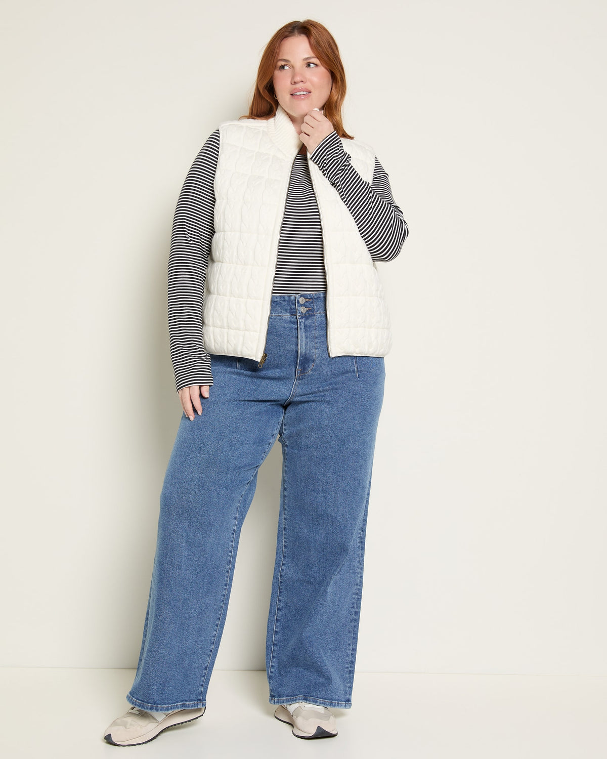 Cream $|& Liverpool Reversible Vest - UGC On Fig