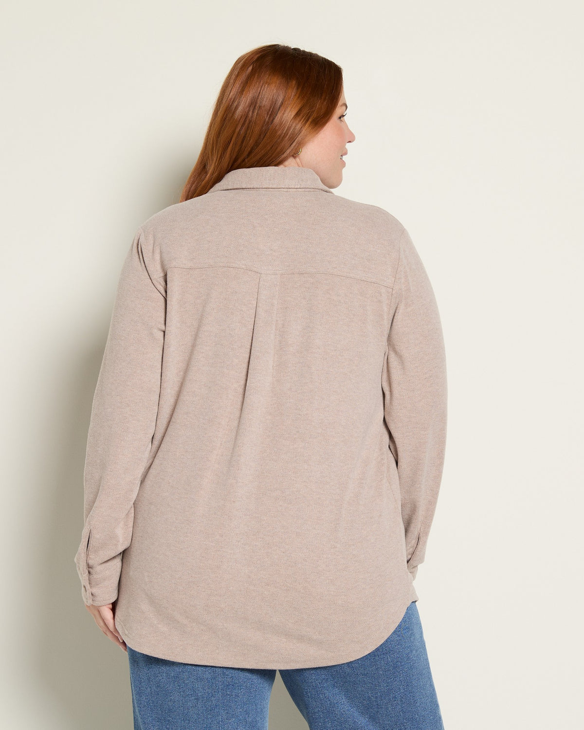 Soft Brown Heather $|& Thread & Supply Lewis Shirt - SOF Back