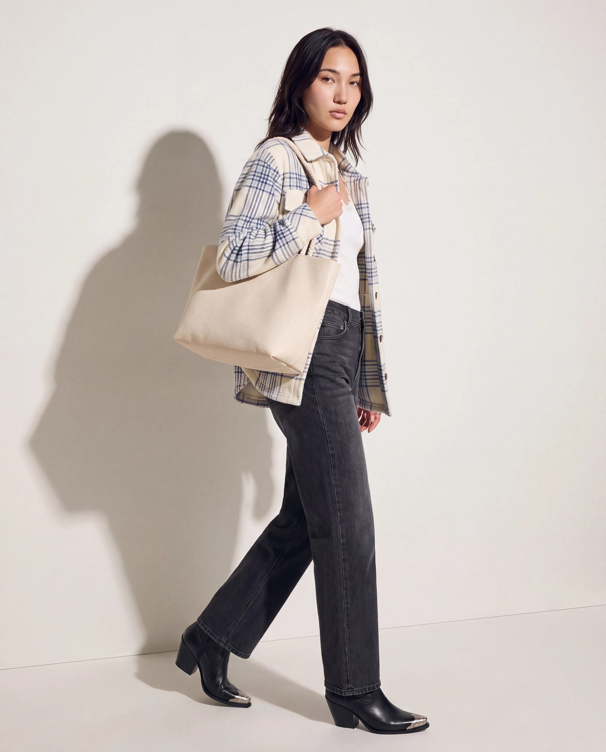 Cream $|& SEAS Arden Braided Handle Tote - UGC On Fig