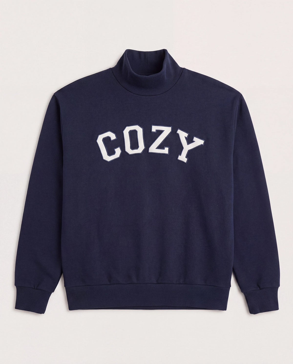 Mariner Midnight $|& SEAS Becca Mock Neck Graphic Pullover - Hanger Detail