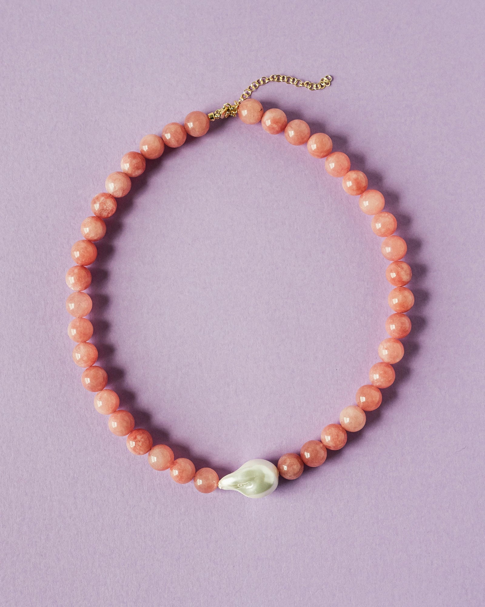 Pink $|& Macrae & Co Natalie Necklace - VOF Detail