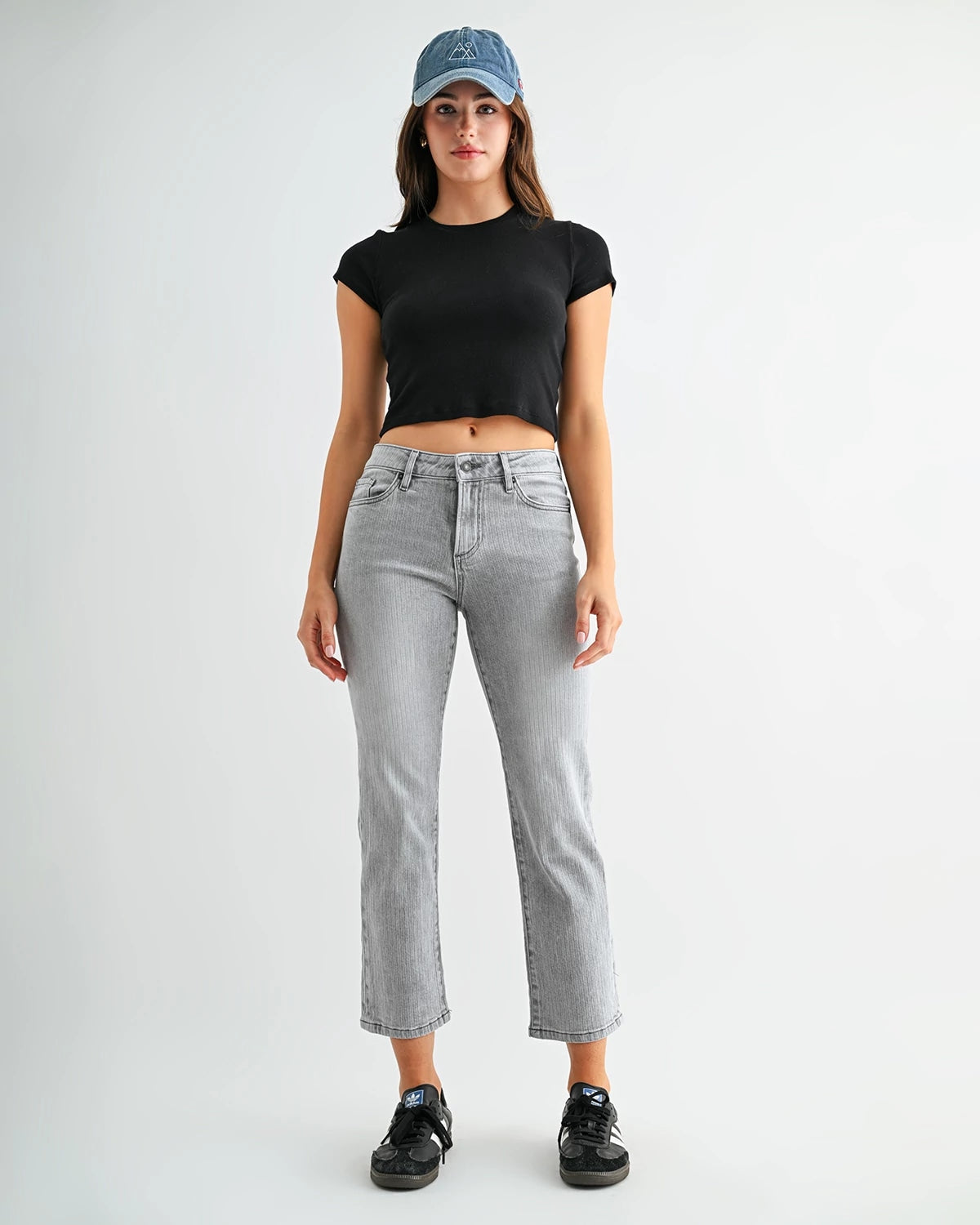 Rock Stone $|& Mica Denim Mid Rise Straight Leg with Herringbone - VOF Detail