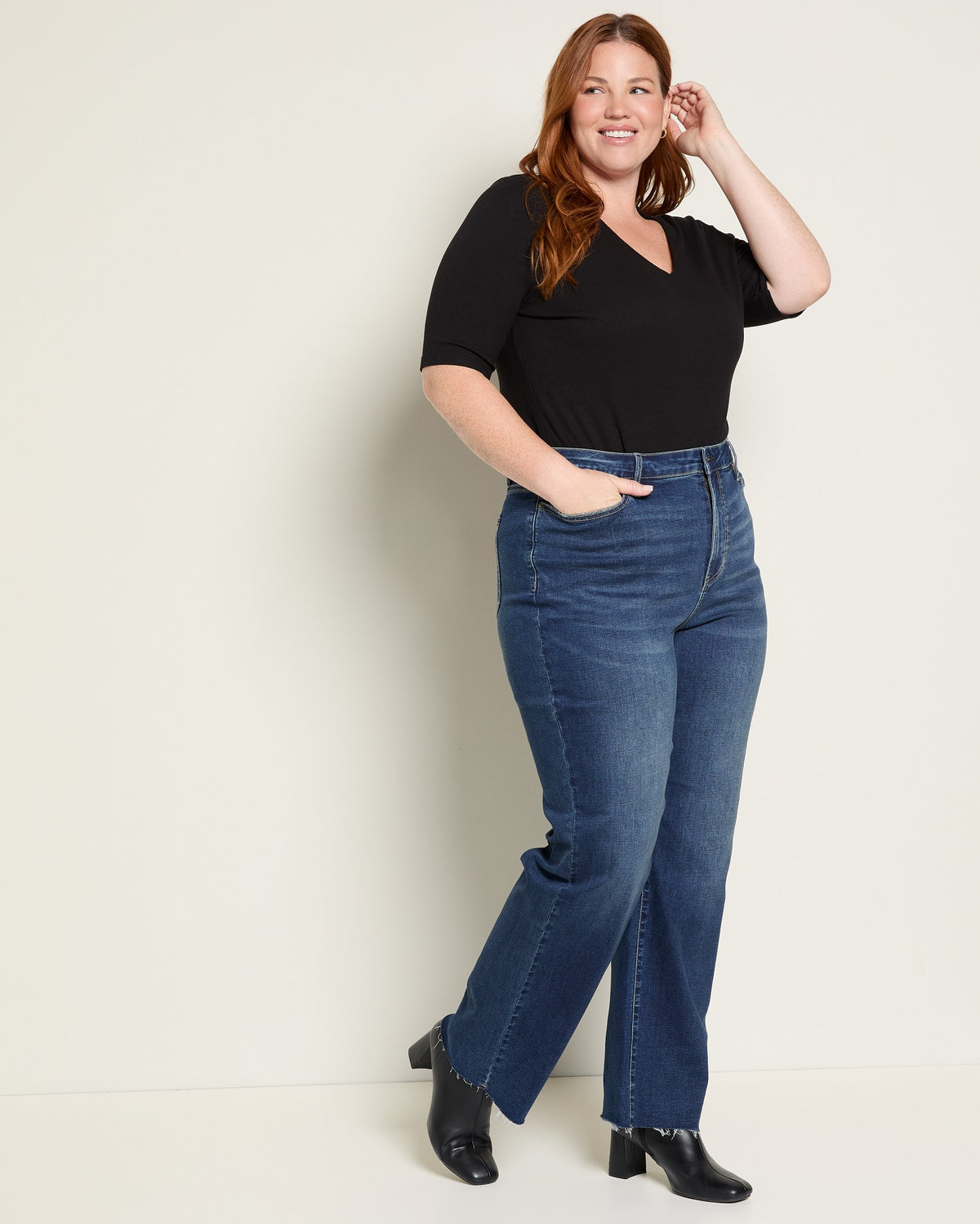 Dark Space $|& Mica Denim High Rise Straight Leg Jeans - UGC On Fig