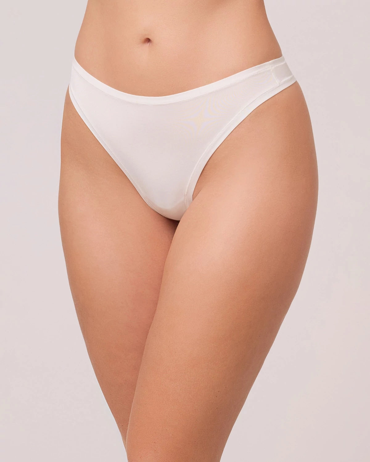 Ivory/Black $|& Montelle Bodybliss Thong 2 Pack - VOF Detail
