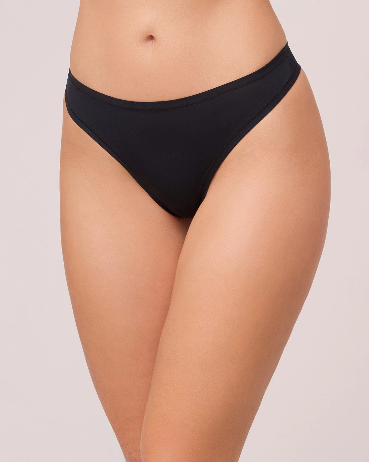 Ivory/Black $|& Montelle Bodybliss Thong 2 Pack - VOF Detail