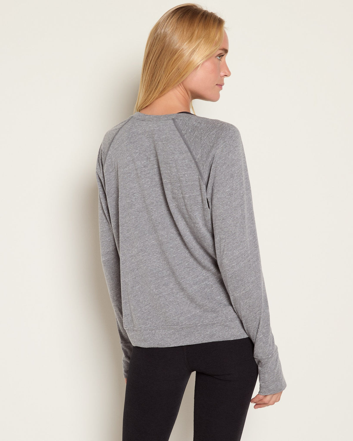 Heather Grey $|& Interval Cat Mom Graphic Sweatshirt - SOF Back