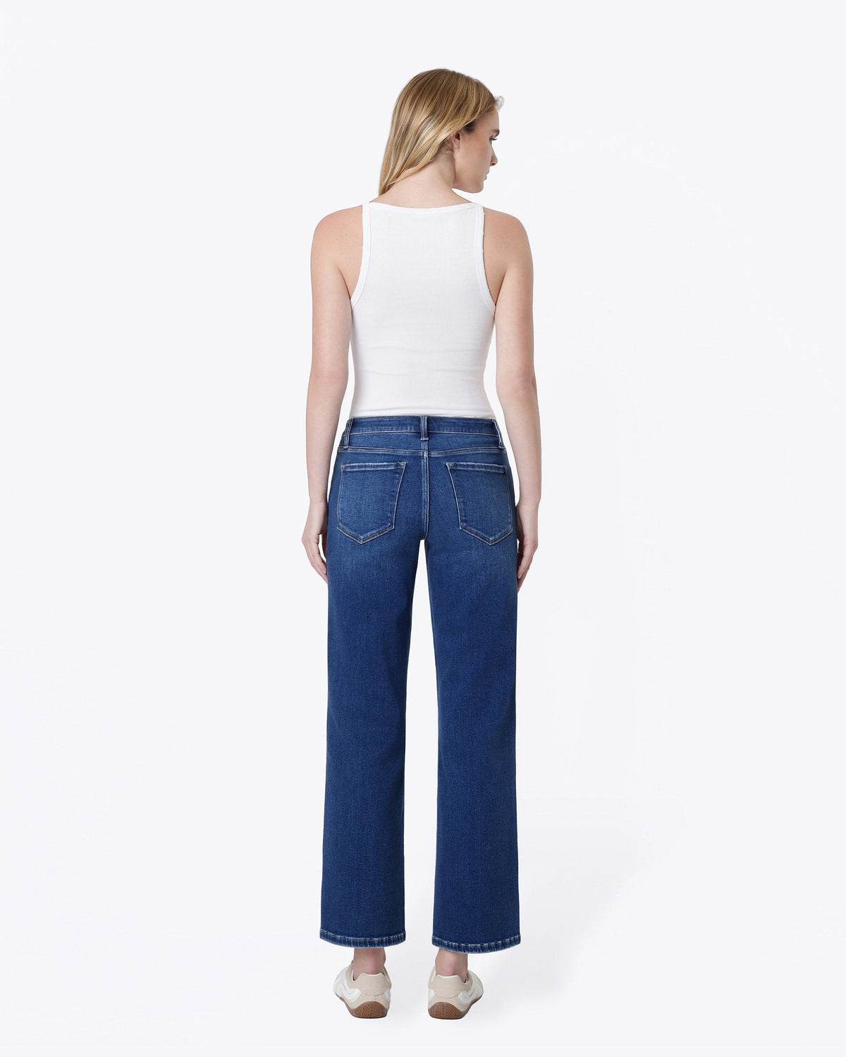 Upstanding $|& Lovervet High Rise Slim Wide Leg Jeans - Hanger Side