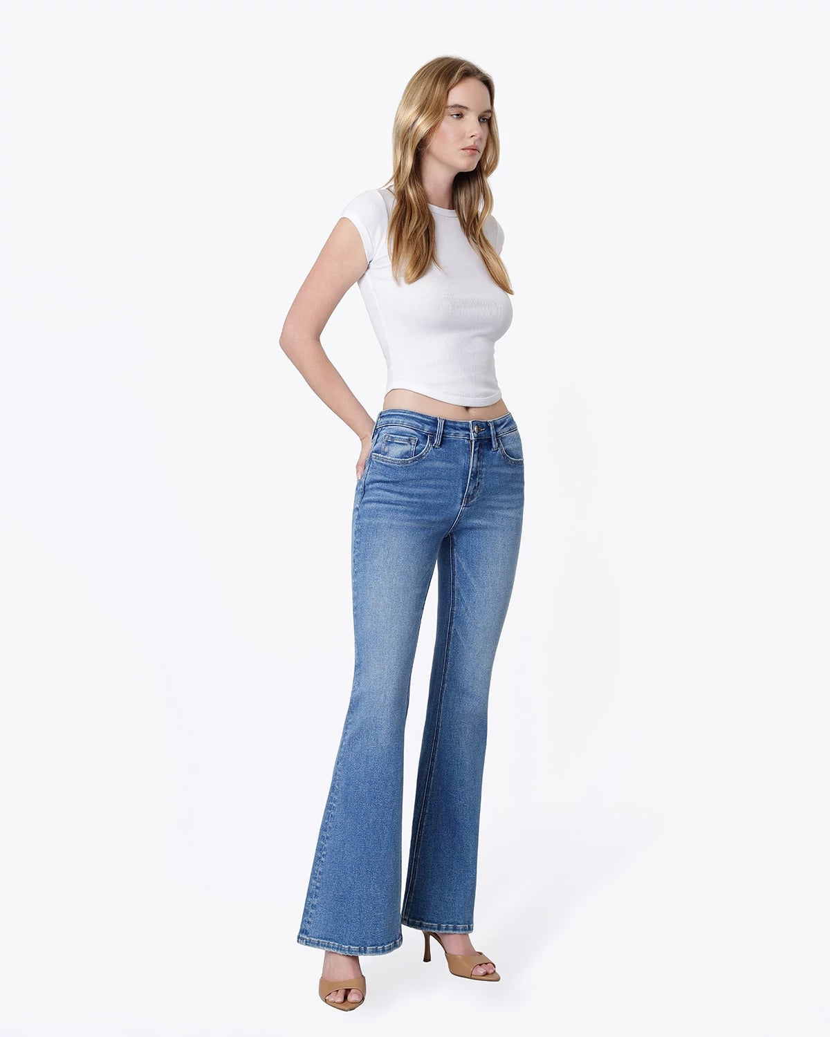 Powerful $|& Lovervet Mid Rise Flare - Hanger Back