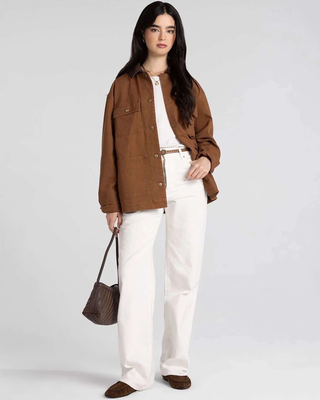Nutmeg $|& Thread & Supply Martingale Barn Jacket - VOF Detail
