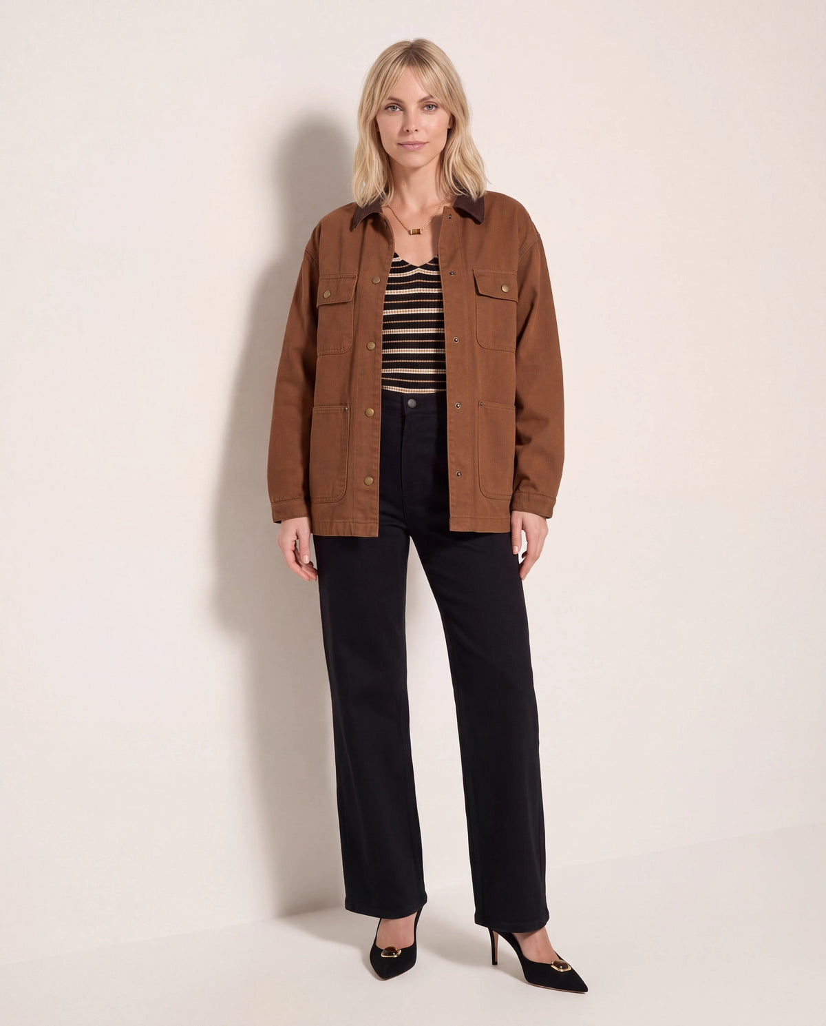 Nutmeg $|& Thread & Supply Martingale Barn Jacket - UGC On Fig