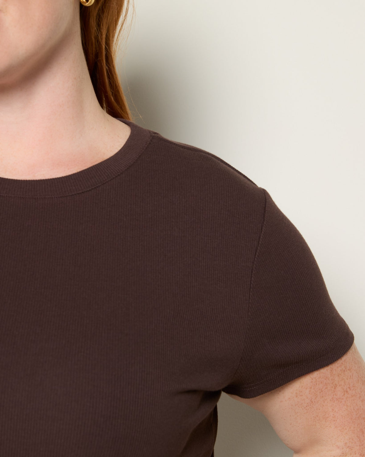 Coffee Bean $|& Thread & Supply Annie Tee - SOF Full Front