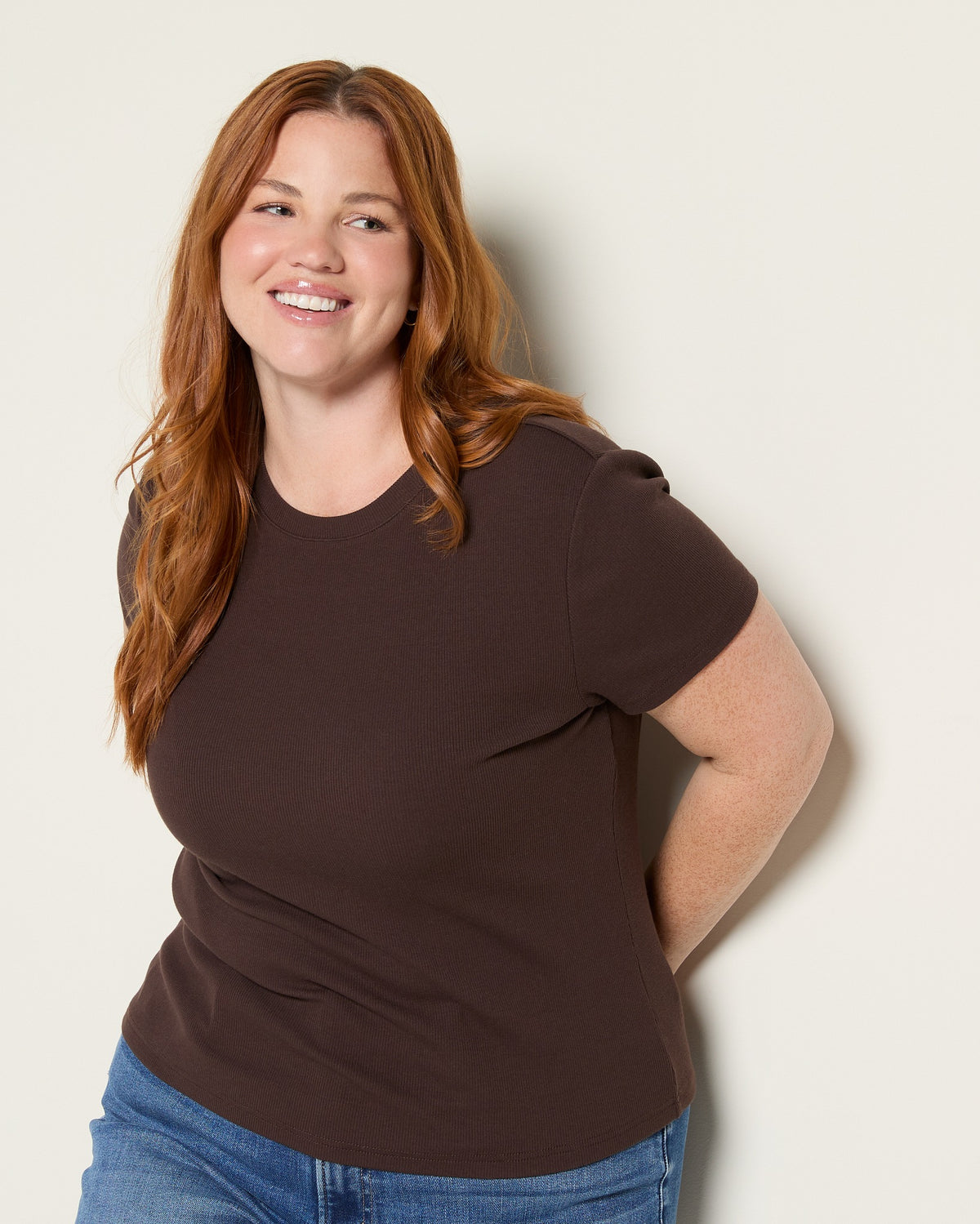 Coffee Bean $|& Thread & Supply Annie Tee - SOF Front