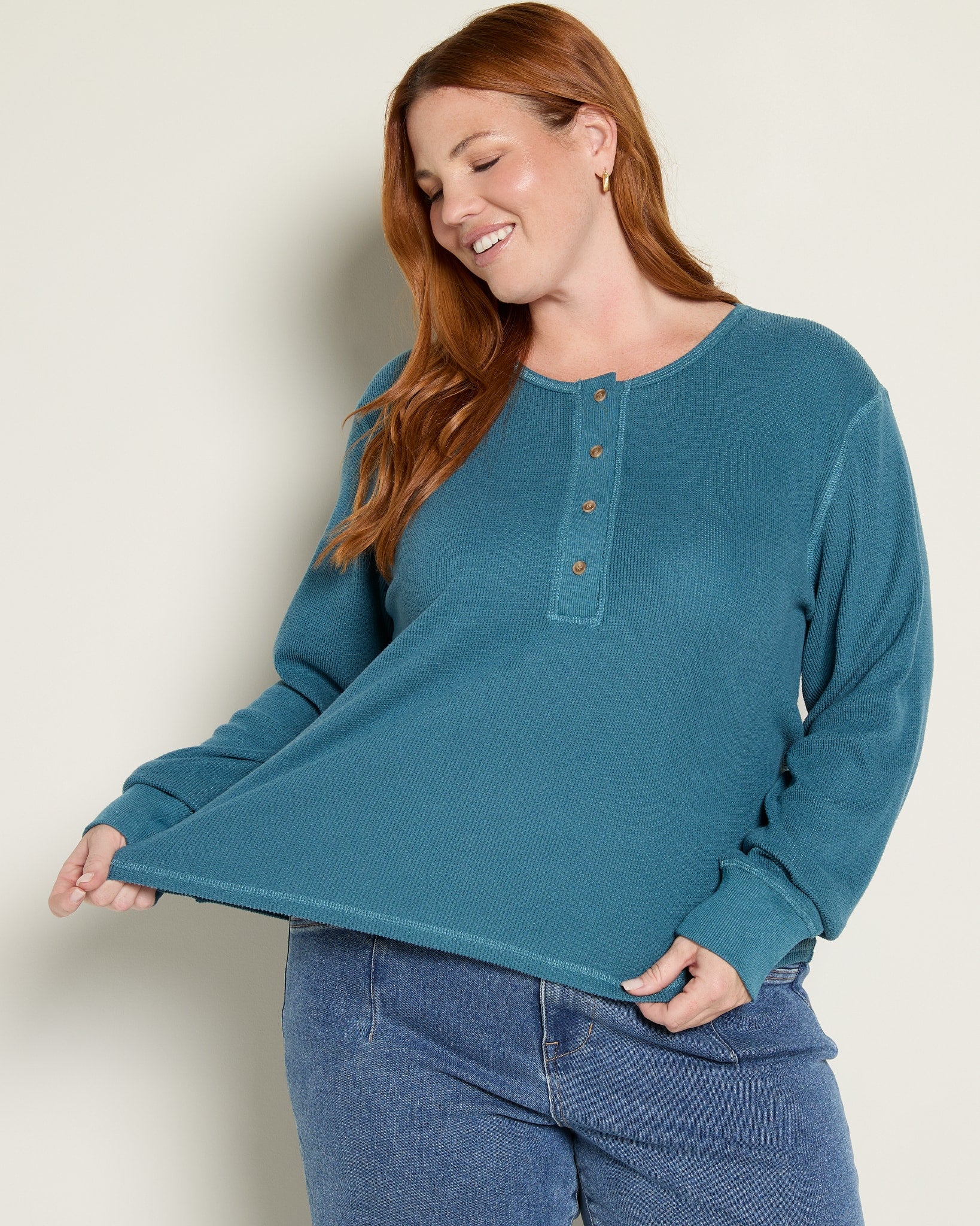 Mallard Blue $|& Thread & Supply Tana Top - SOF Front